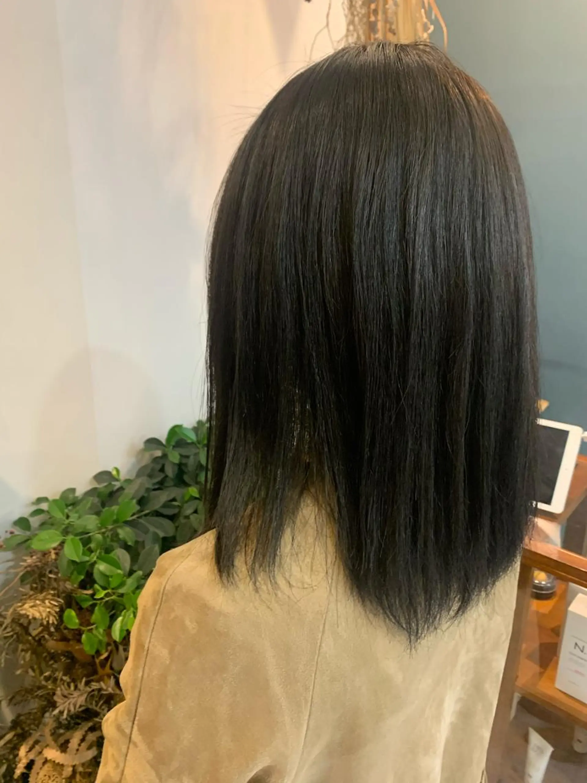 ミディアム カラー オリーブカラー 髪質改善 ヘアカラー 縮毛矯正 中目黒🌼 🌼ハナのヘアスタイル