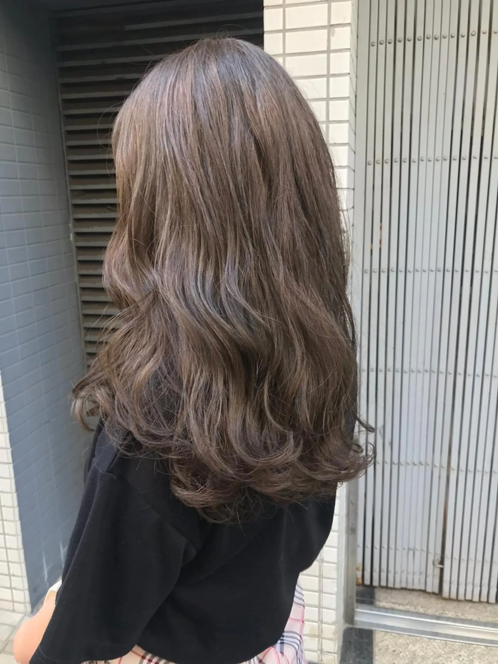 ロング カラー ベージュカラー グレージュ 🫧透明感カラー/ ボブ/小笠原汐海🪽のヘアスタイル