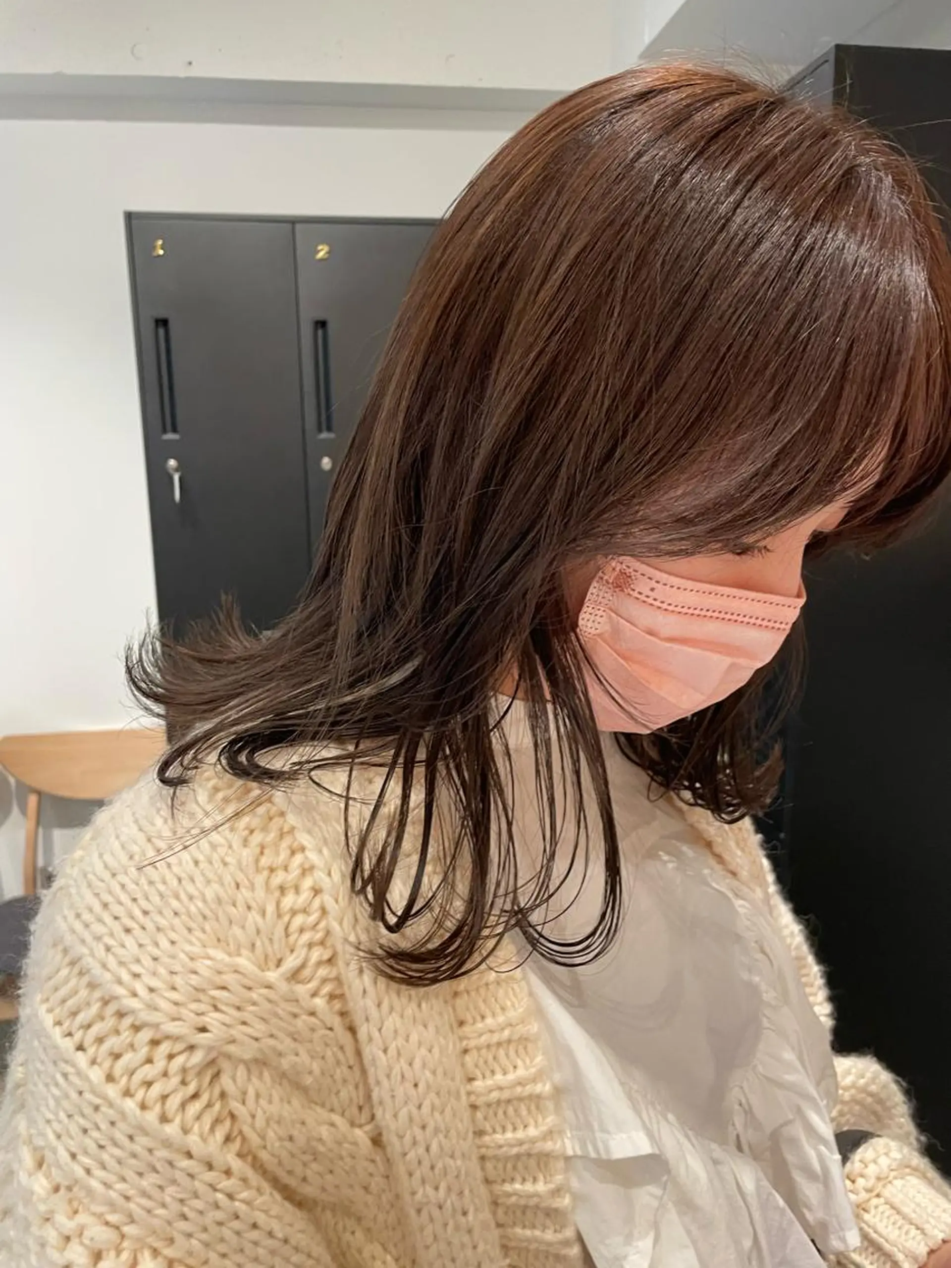 ミディアム カラー カット ヘアカラー トリートメント SALOWIN下北沢所属・hazuki 🌝のヘアスタイル