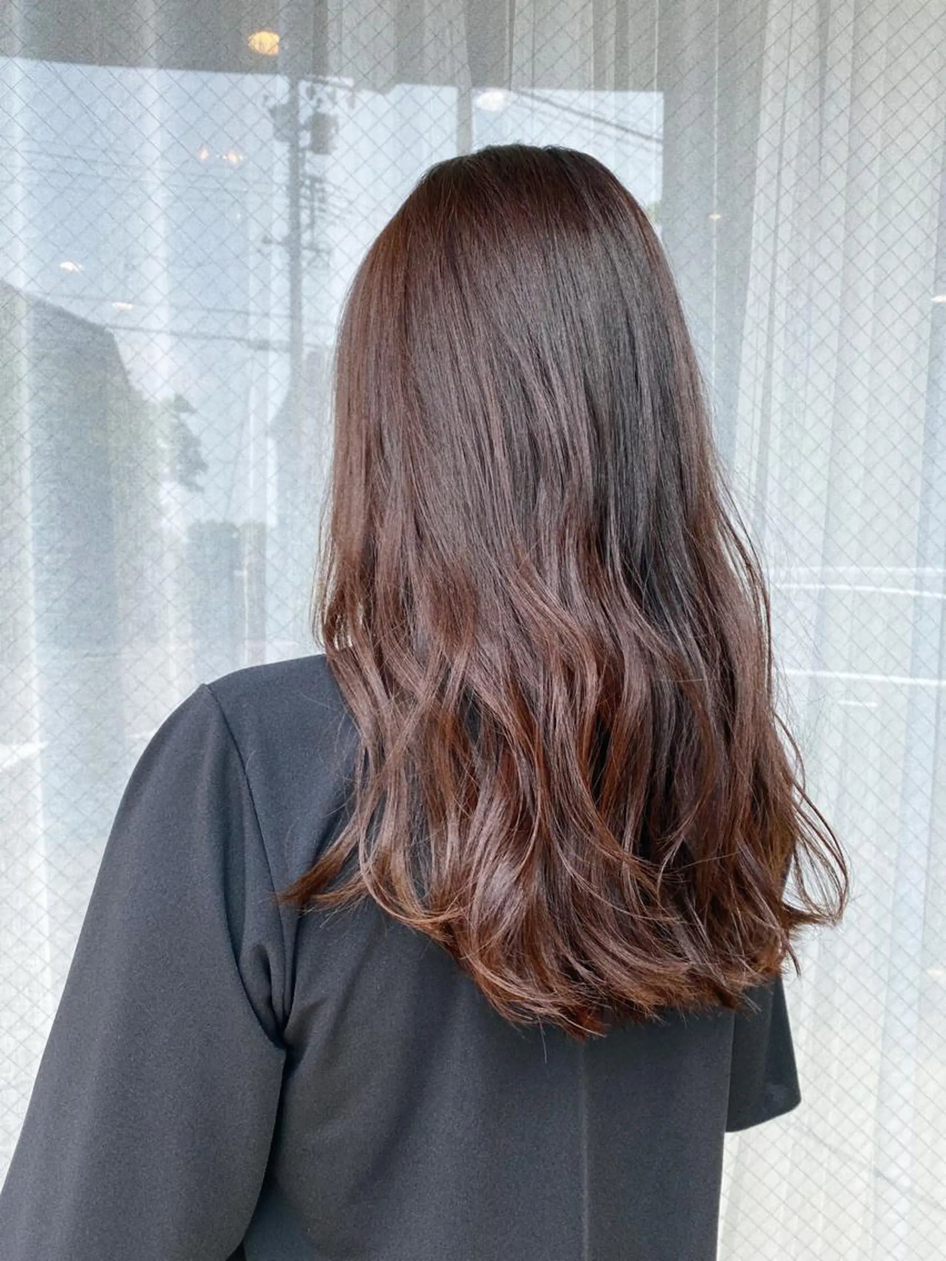 ロング カラー 高浜 夕海のヘアスタイル
