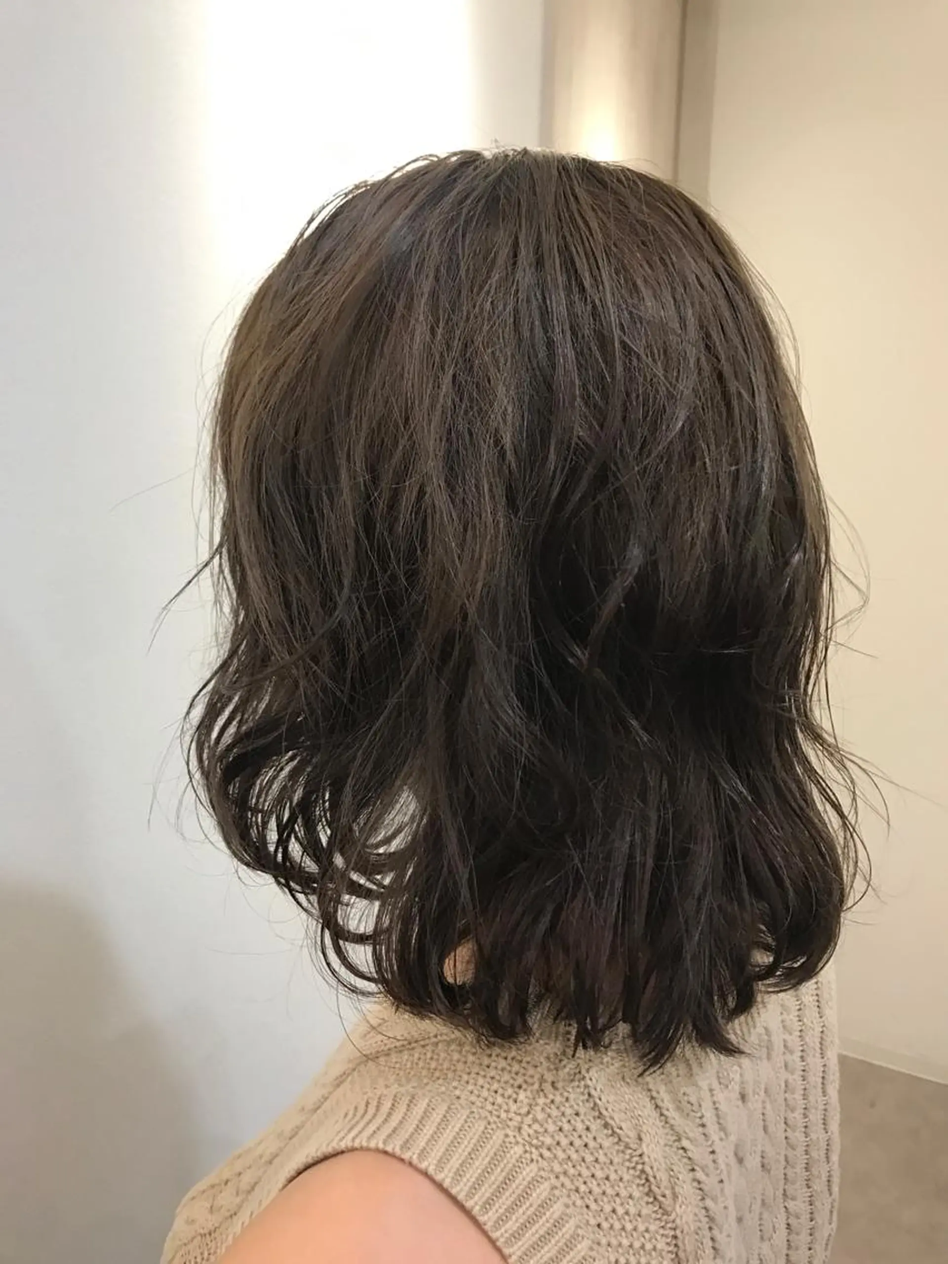 ミディアム カラー ri saのヘアスタイル