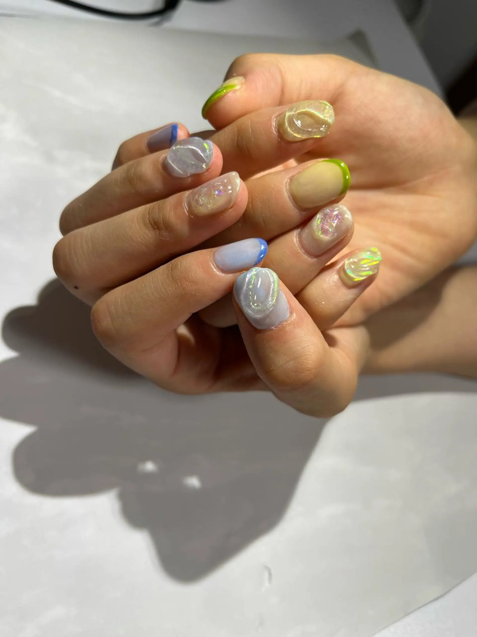 ネイル フレンチネイル ジェルネイル パラジェル 上村 未来のネイルデザイン