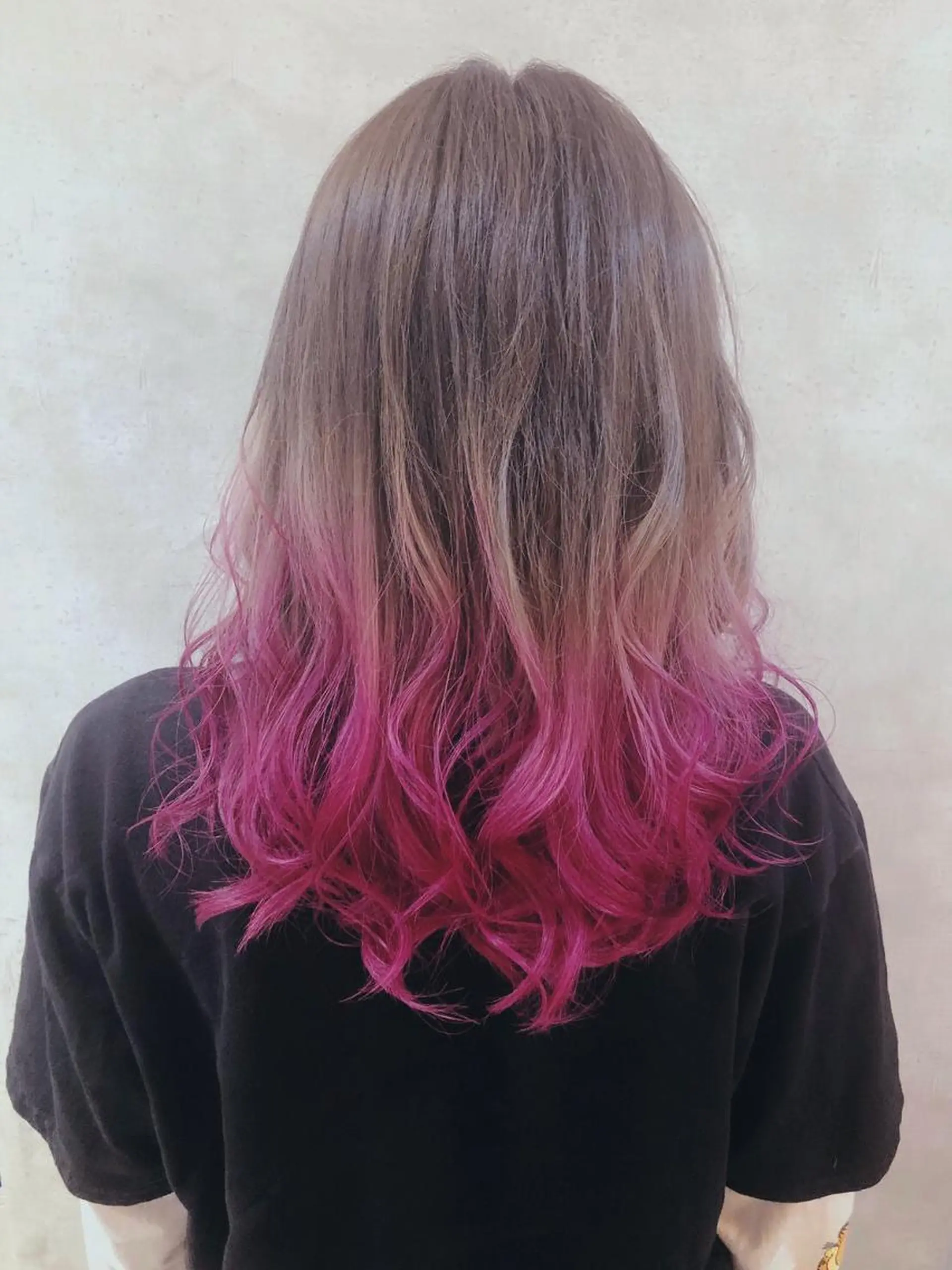 セミロング カラー MOU namba ムウナンバのヘアスタイル