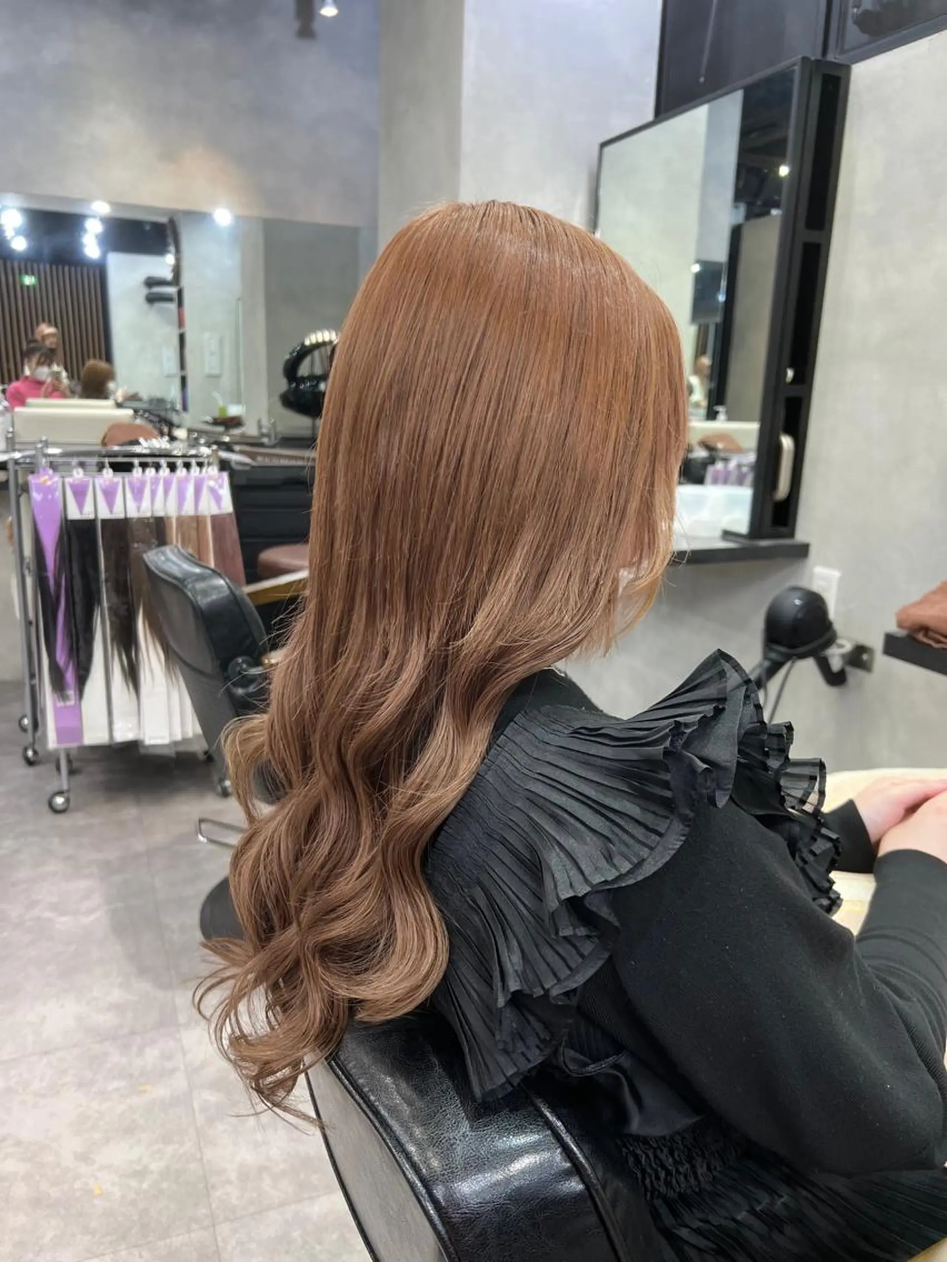 ロング カラー ヘアアレンジ シールエクステ アディクシーカラー アッシュ バレイヤージュ ベージュカラー カット ヘアカラー エクステ ar+ ❤︎ maiのヘアスタイル
