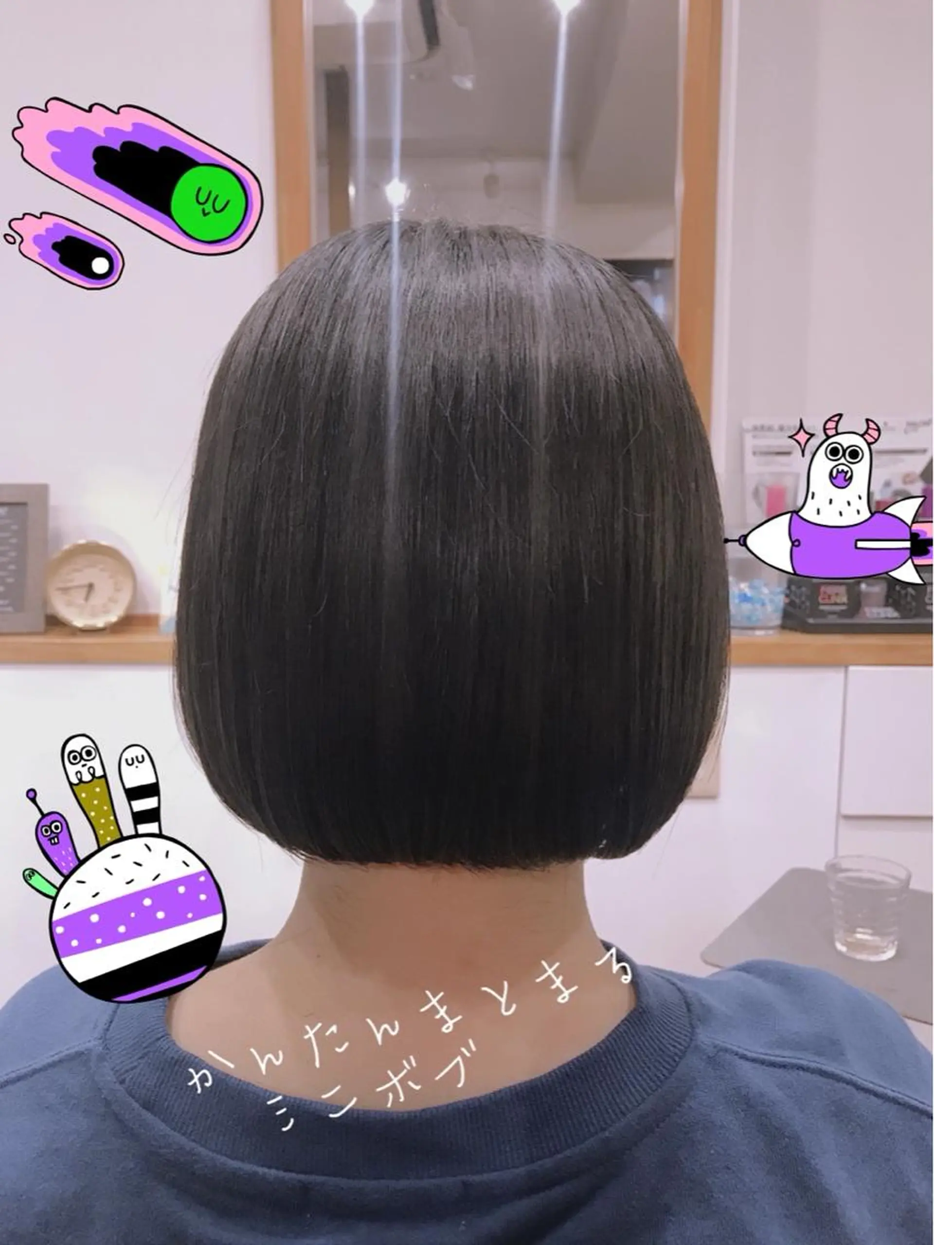 ミディアム カット 縮毛矯正 アザマ　ヤスカツ _rosso 川口のヘアスタイル