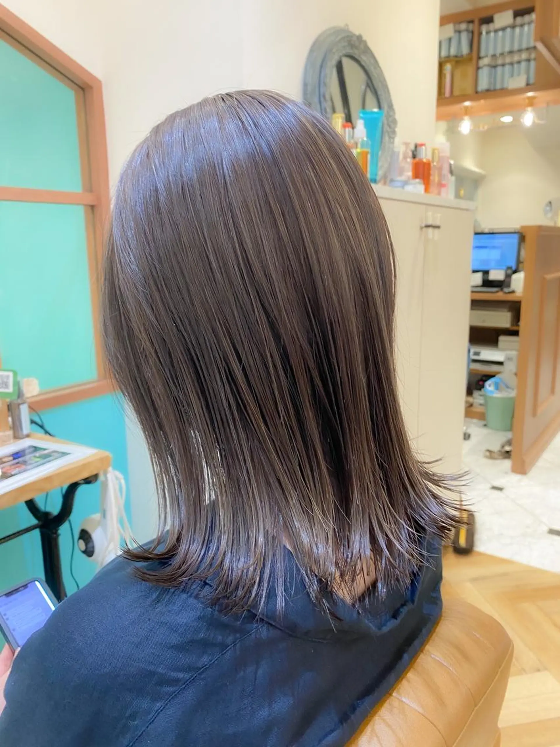 ミディアム カラー ヘアカラー トリートメント 🇰🇷韓国レイヤー 錦糸町【北山謙三】のヘアスタイル