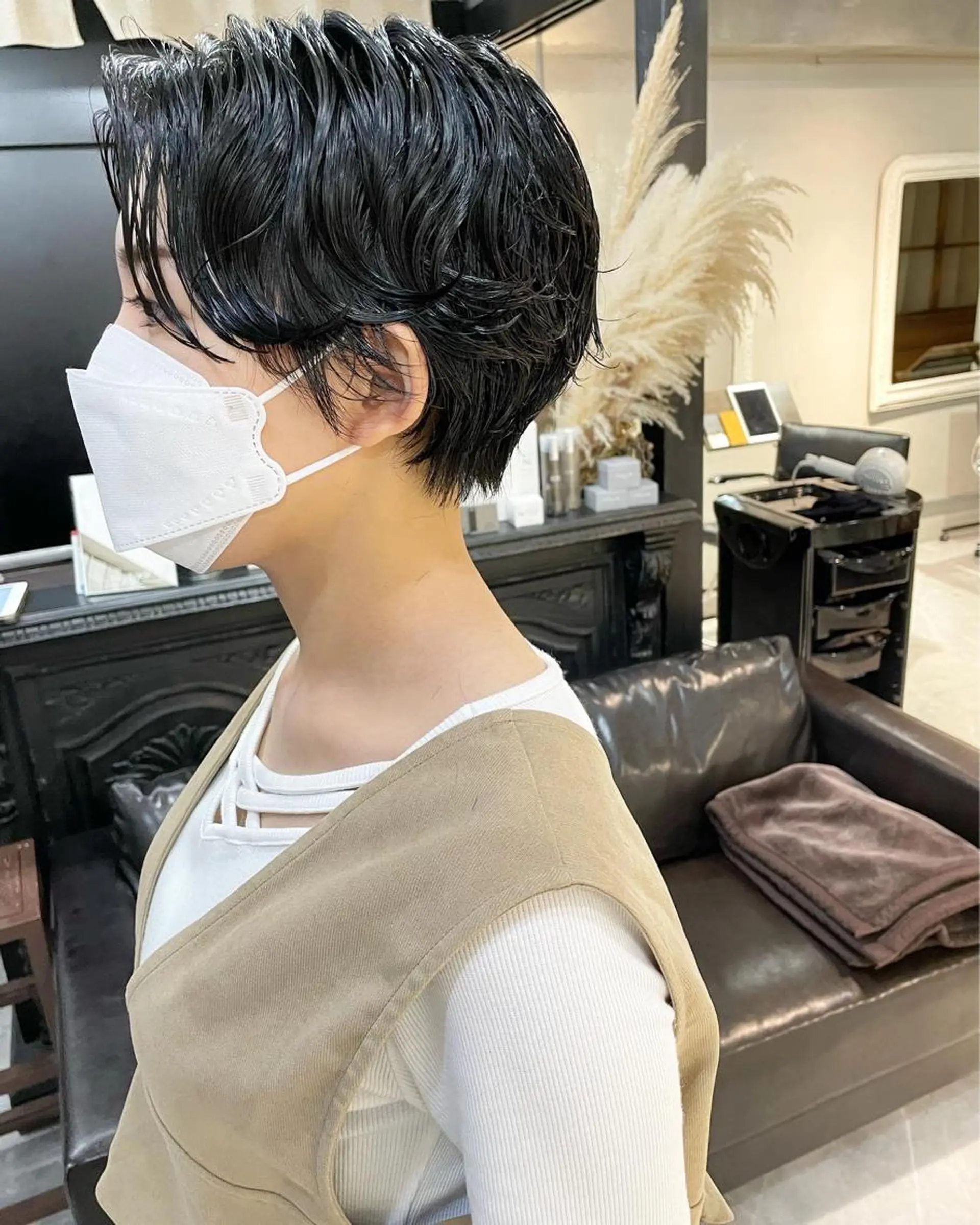 ショート パーマ カット パーマ トリートメント kvell by urban.所属・ショート・ボブ ・ウルフ✂︎IMAIのヘアスタイル