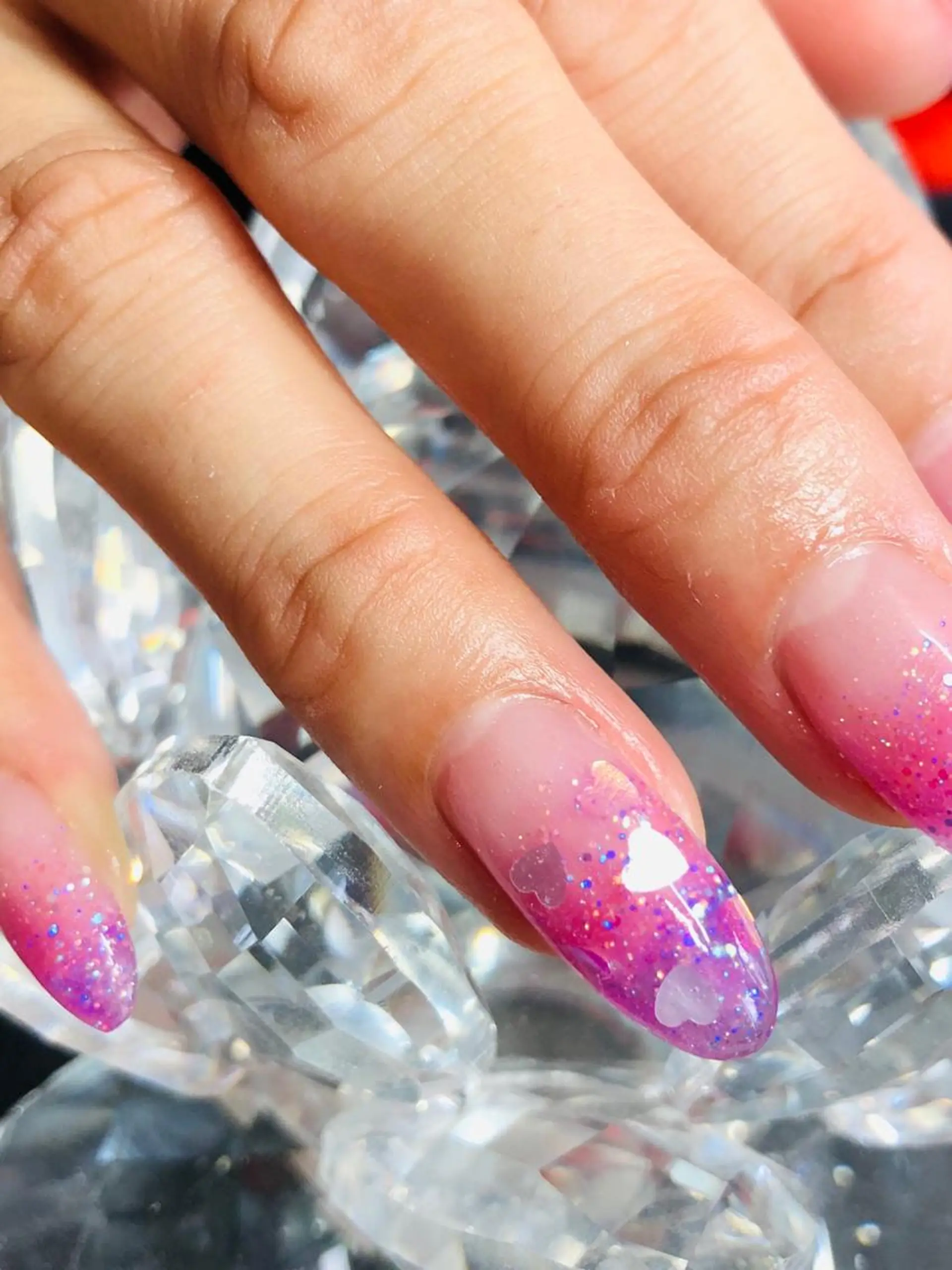 ネイル ハート スカルプネイル 札幌ネイルgorella所属・gorella Ａのネイルデザイン