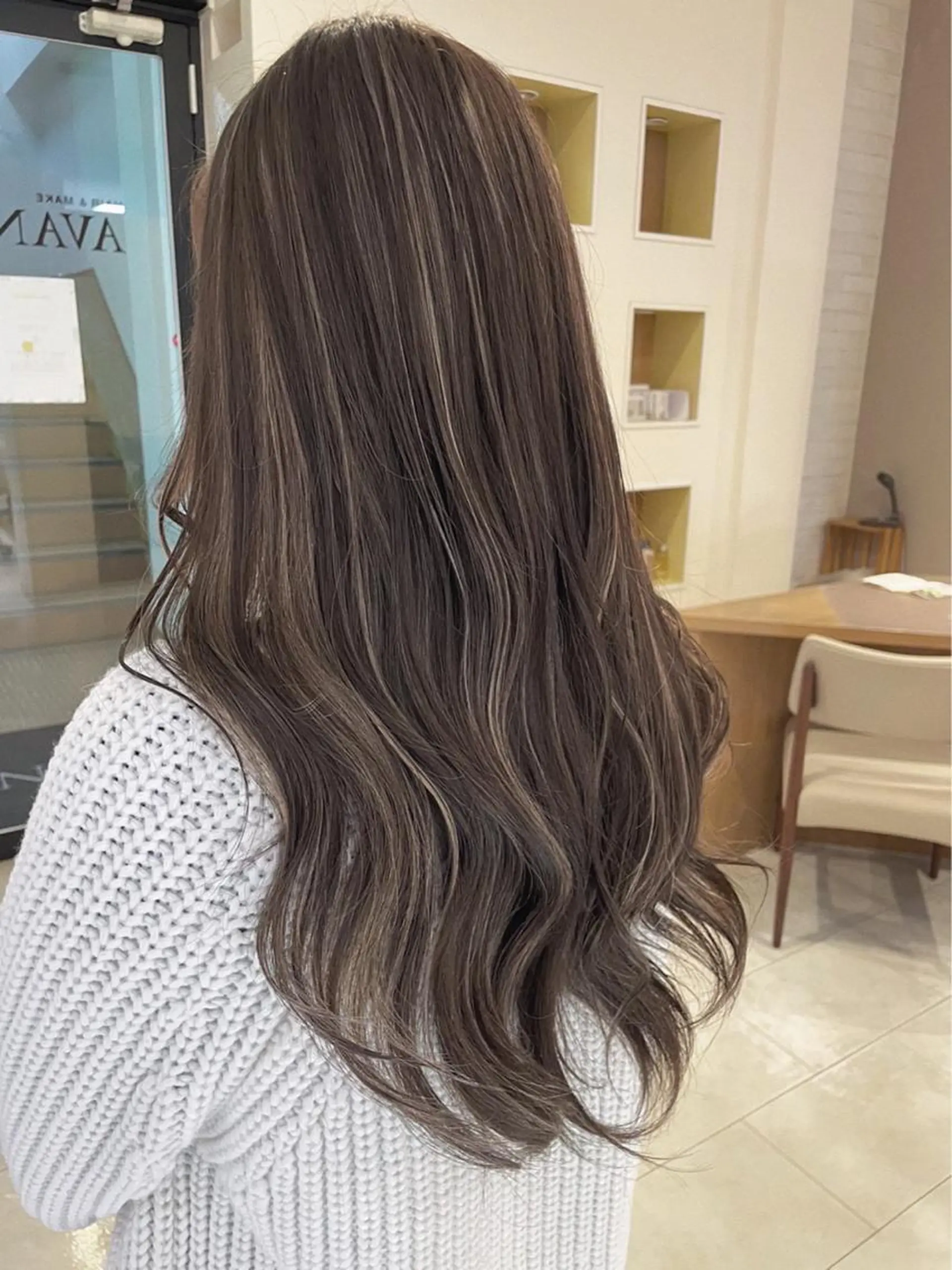 カラー ハイライトカラー ヘアカラー Chere rosso所属・✨頭身浴無料 -chere-金剛店のヘアスタイル