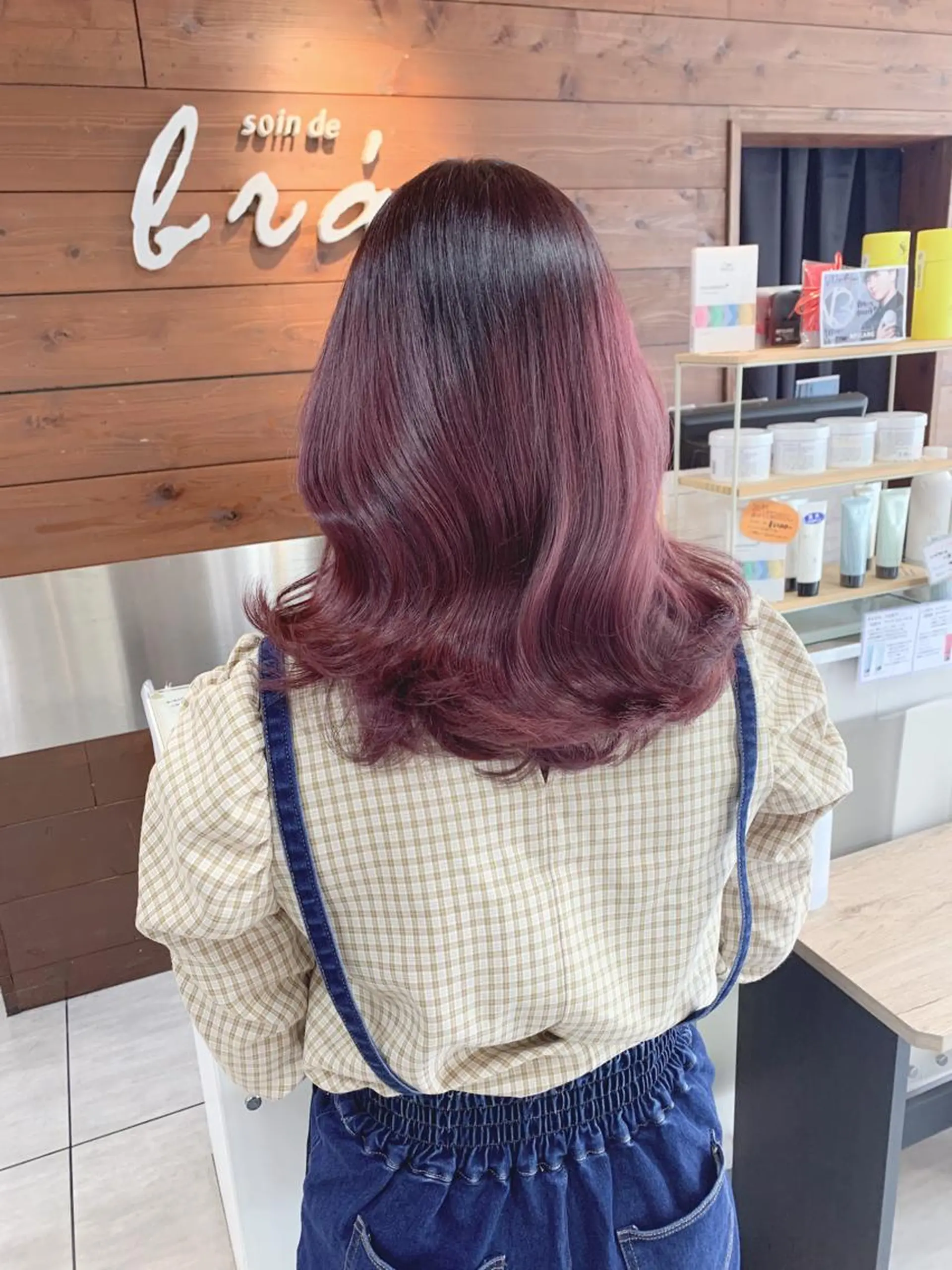 ミディアム カット ヘアカラー 🫧艶髪カラー🫧 森本くるみのヘアスタイル