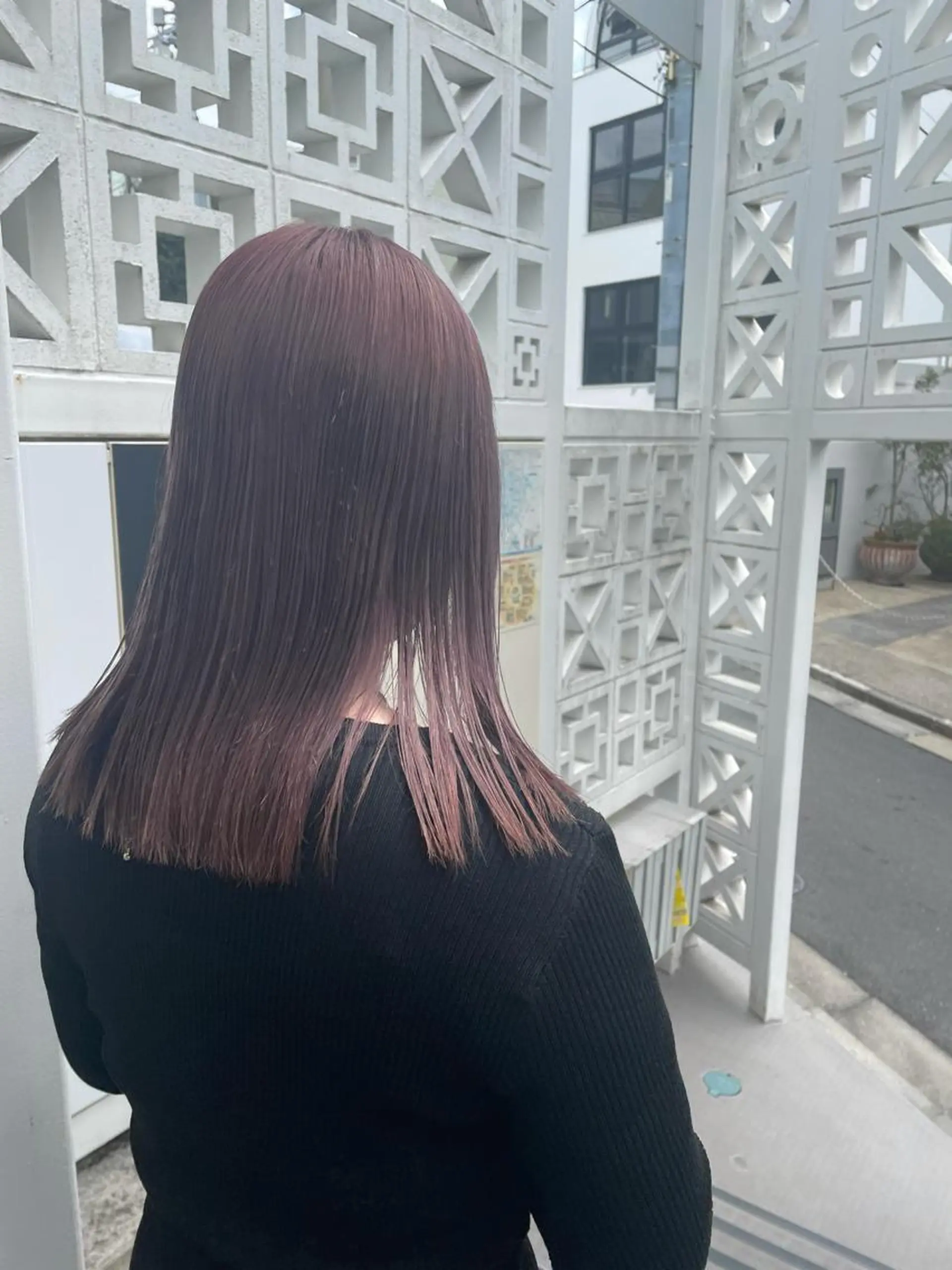 ミディアム ミディアムパーマ 縮毛矯正 レイヤーカット🎀 kanaのヘアスタイル