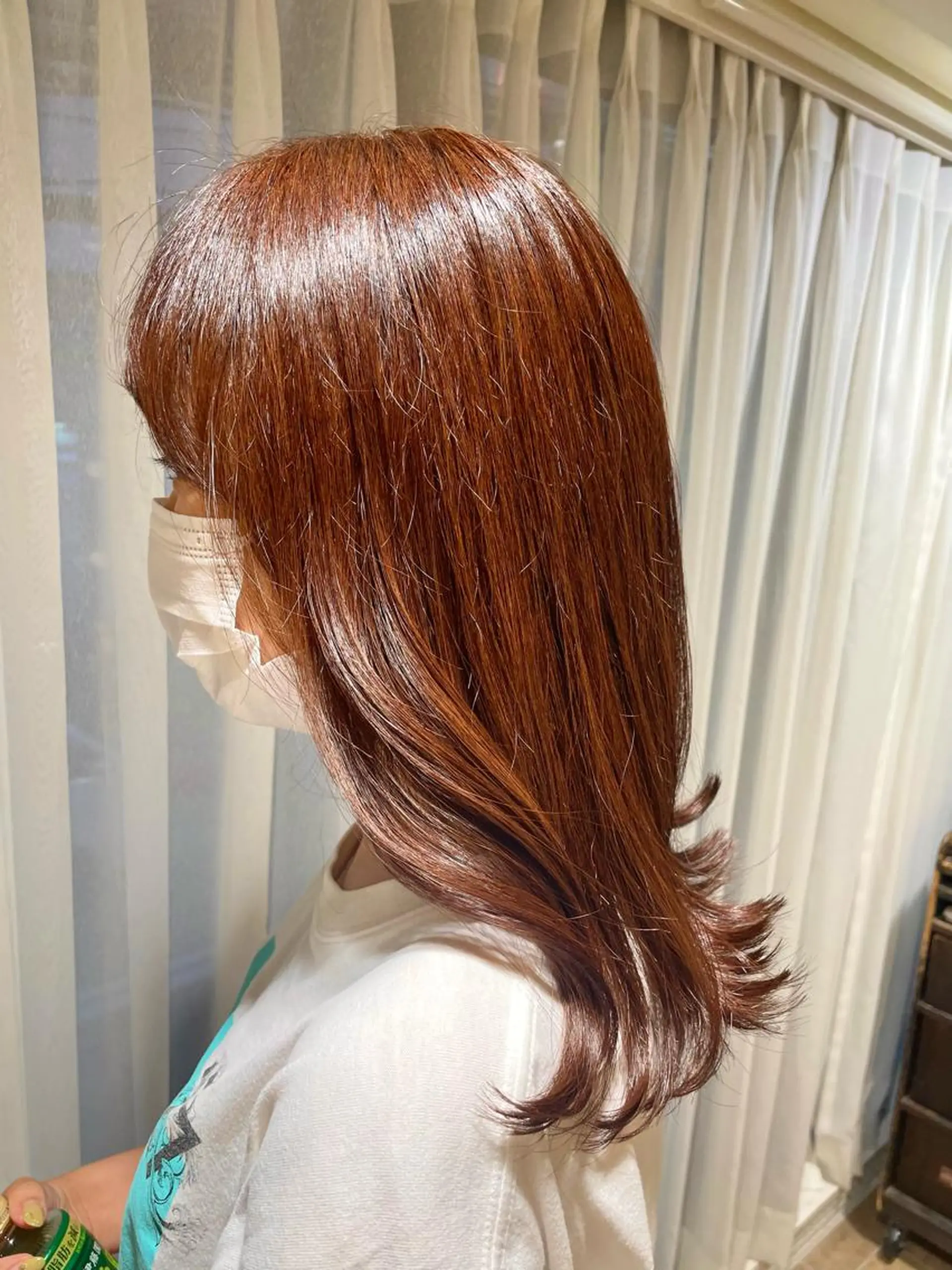 セミロング カラー ヘアアレンジ カット ヘアカラー トリートメント ハイトーンピンク🍑 ブリーチ🍑RINAのヘアスタイル