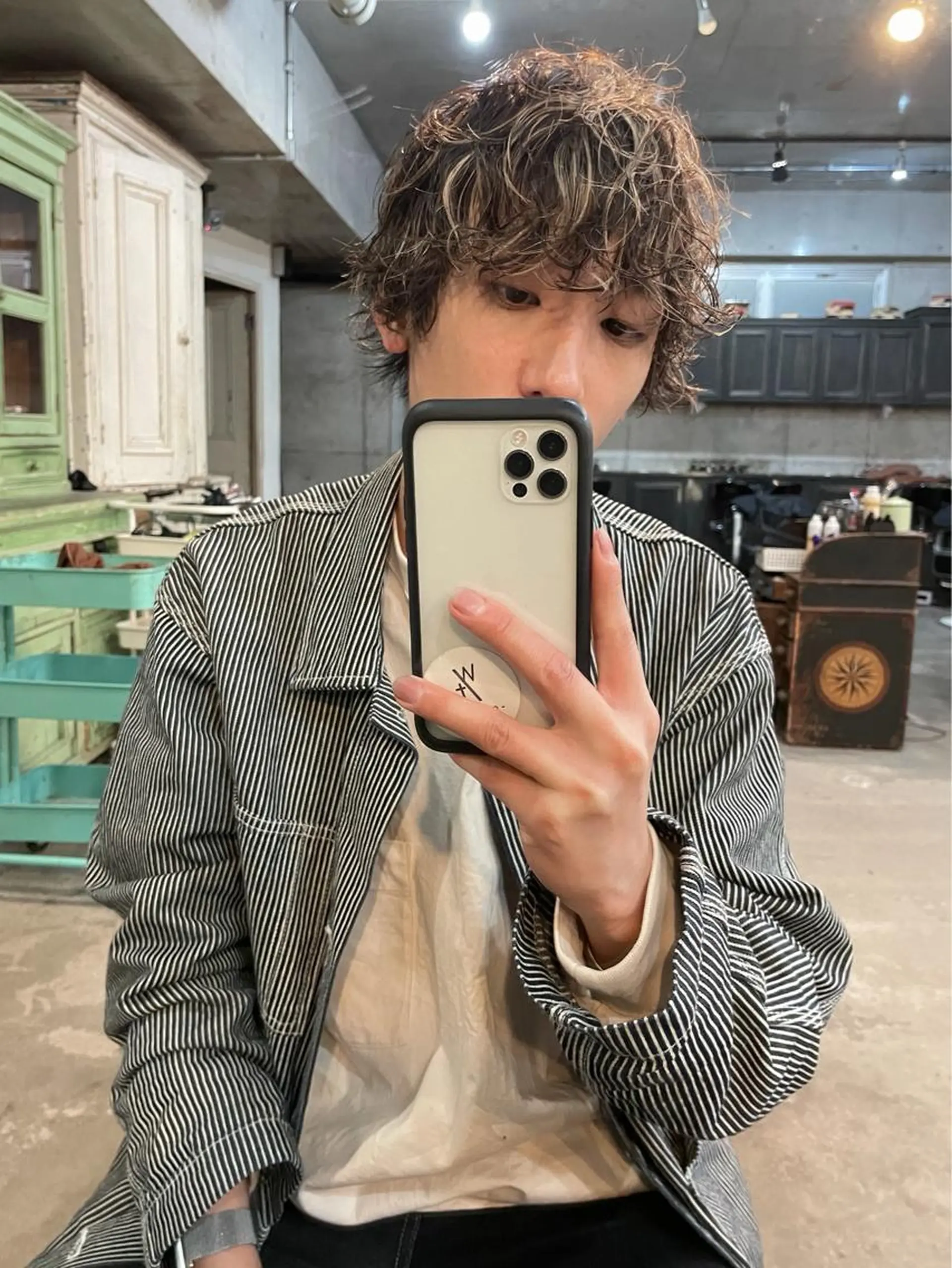 メンズ カット パーマ メンズ特化美容師 ハスイルイのヘアスタイル