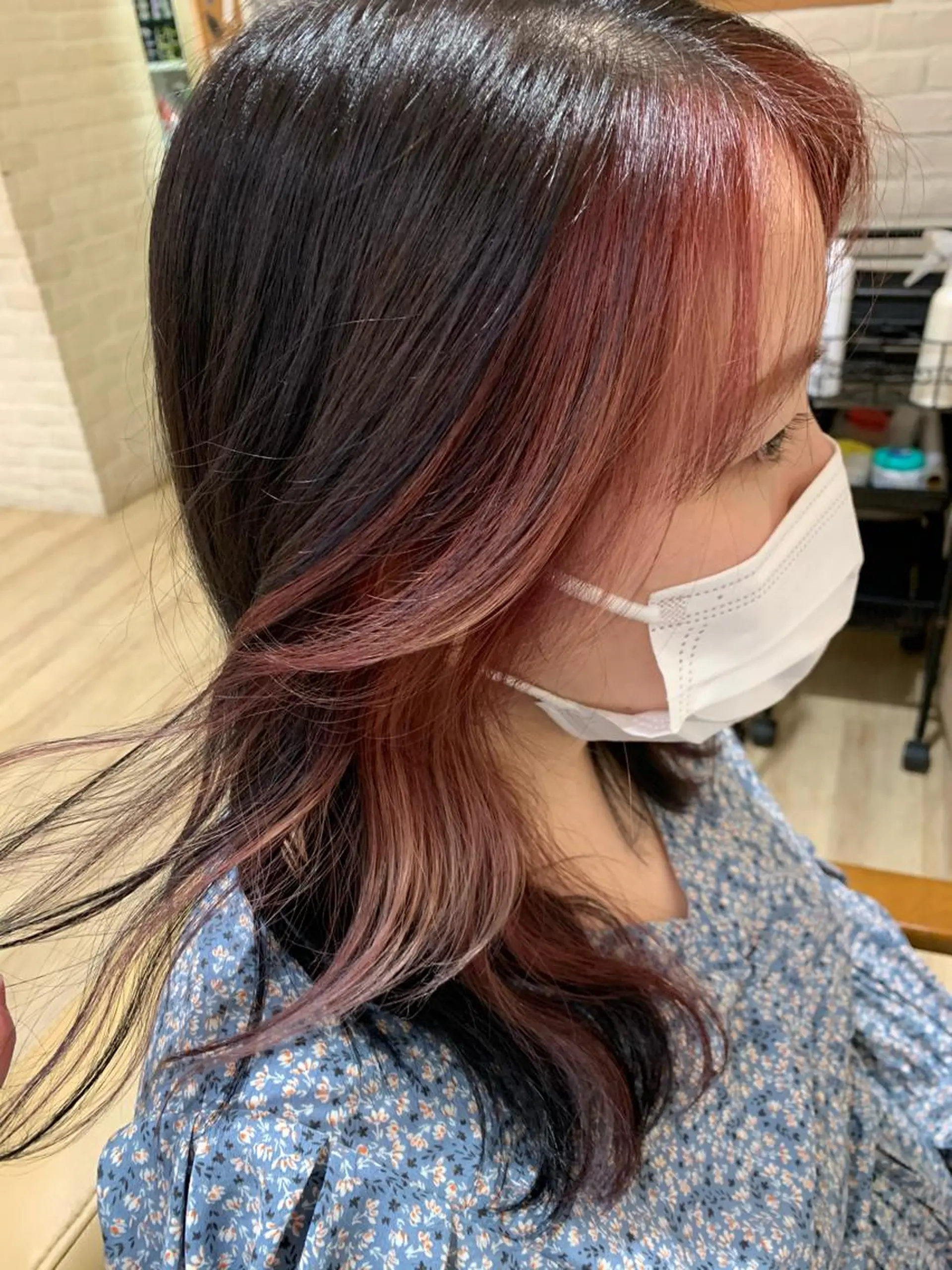セミロング カラー レイヤーカット/髪質 改善✨/藤田侑花のヘアスタイル