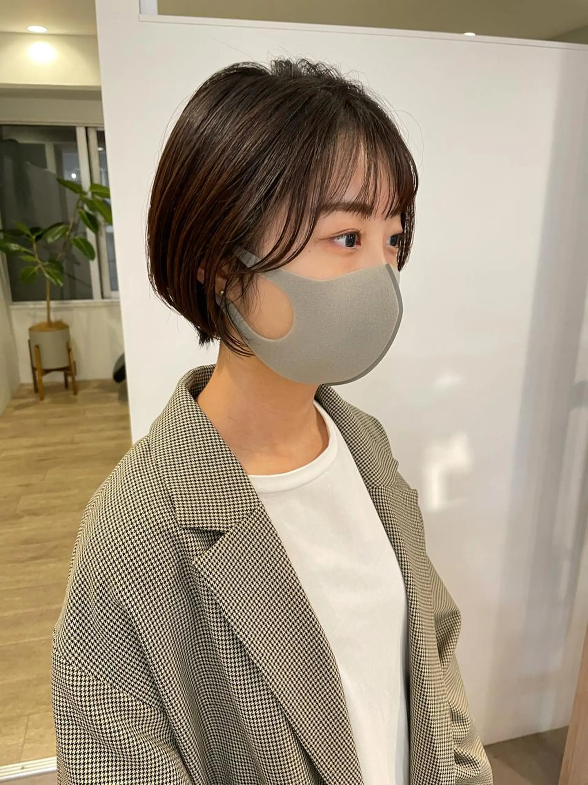 ショート ショートボブ ボブ ショートヘア 大迫 江梨のヘアスタイル