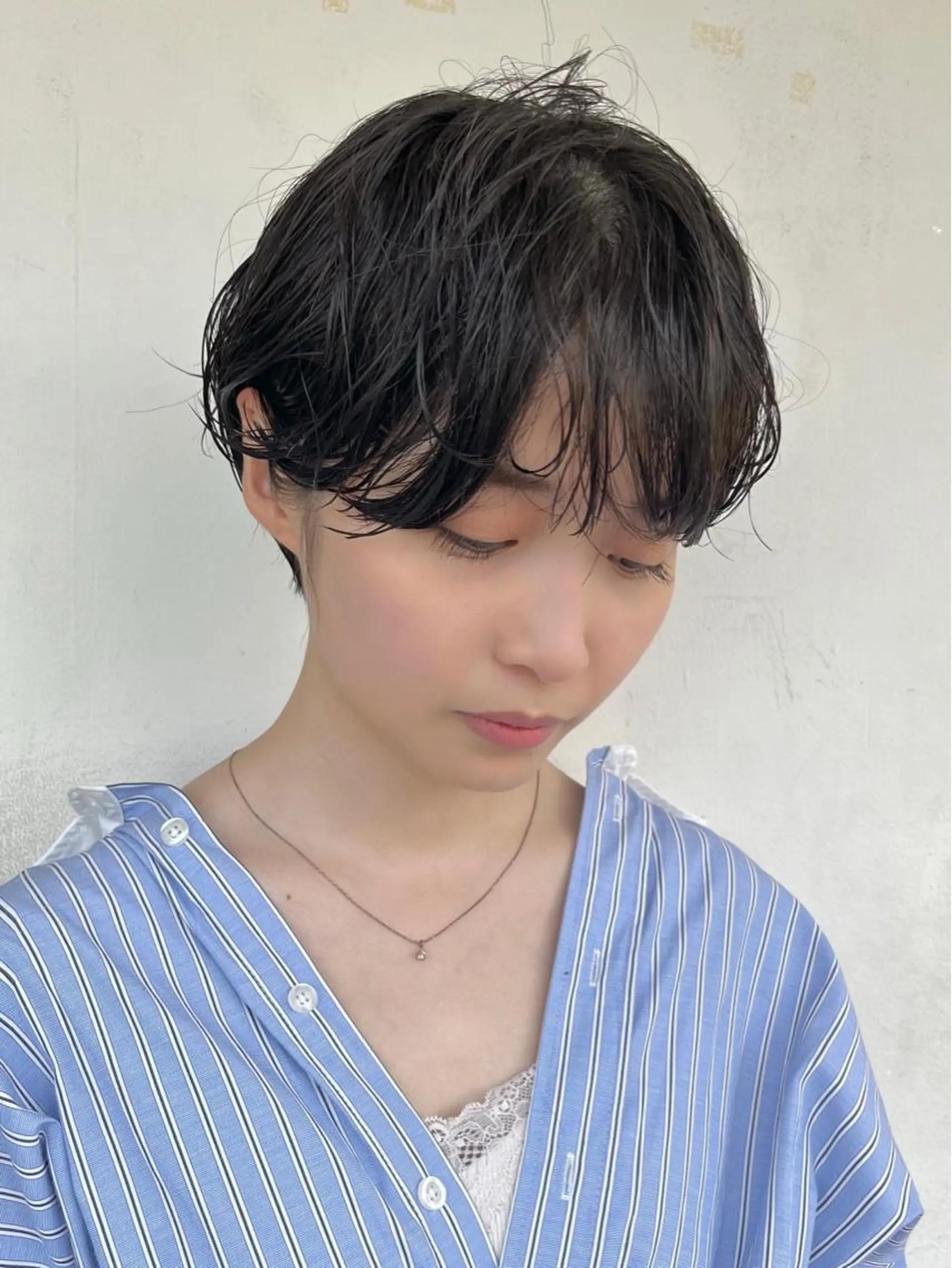 ショート パーマ カット パーマ トリートメント ヘアセット 🌿似合わせブリーチ 松本朋幸🌿のヘアスタイル