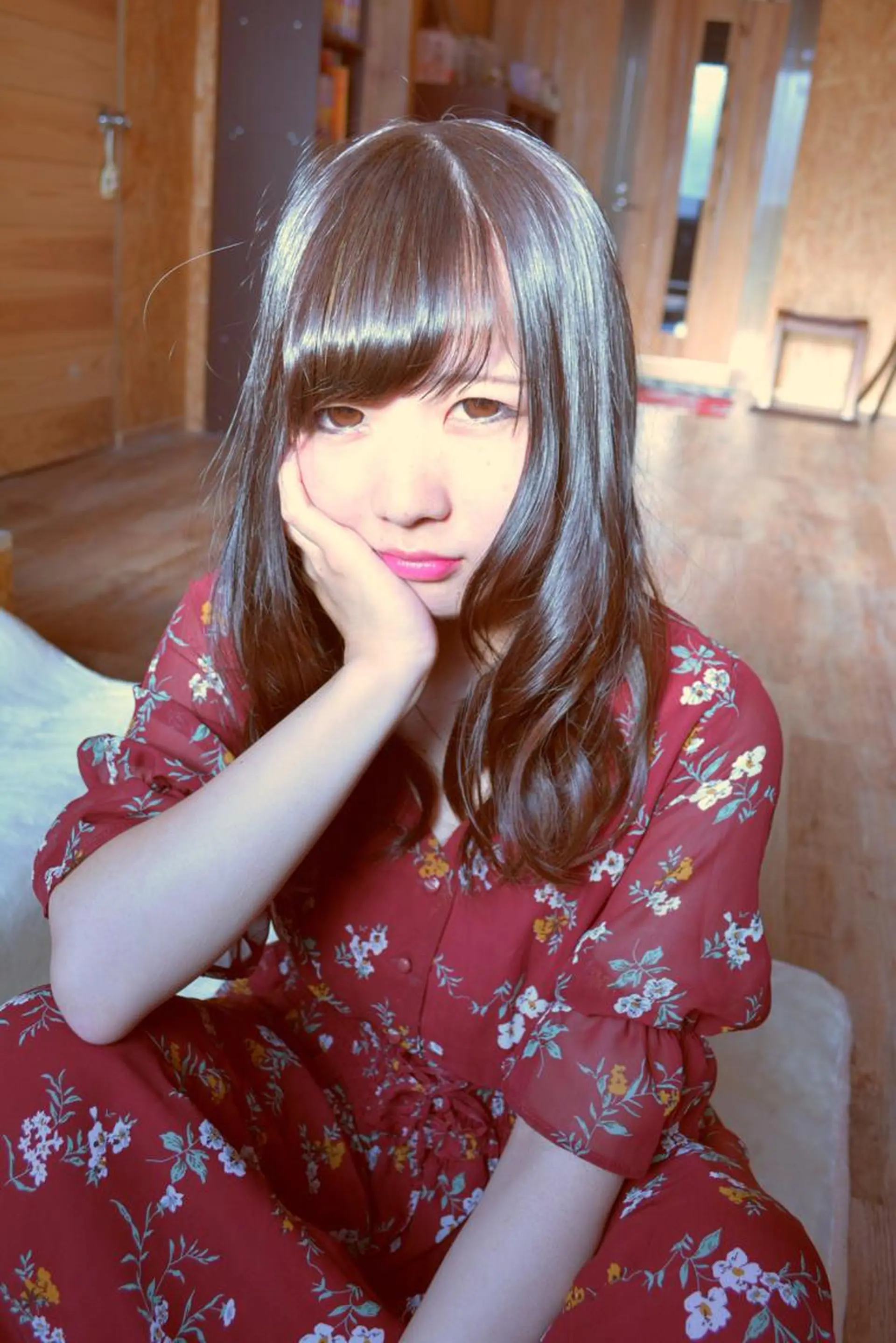 セミロング カラー パーマ ヘアアレンジ 透明感カラー belle chambreイブカのその他イメージ