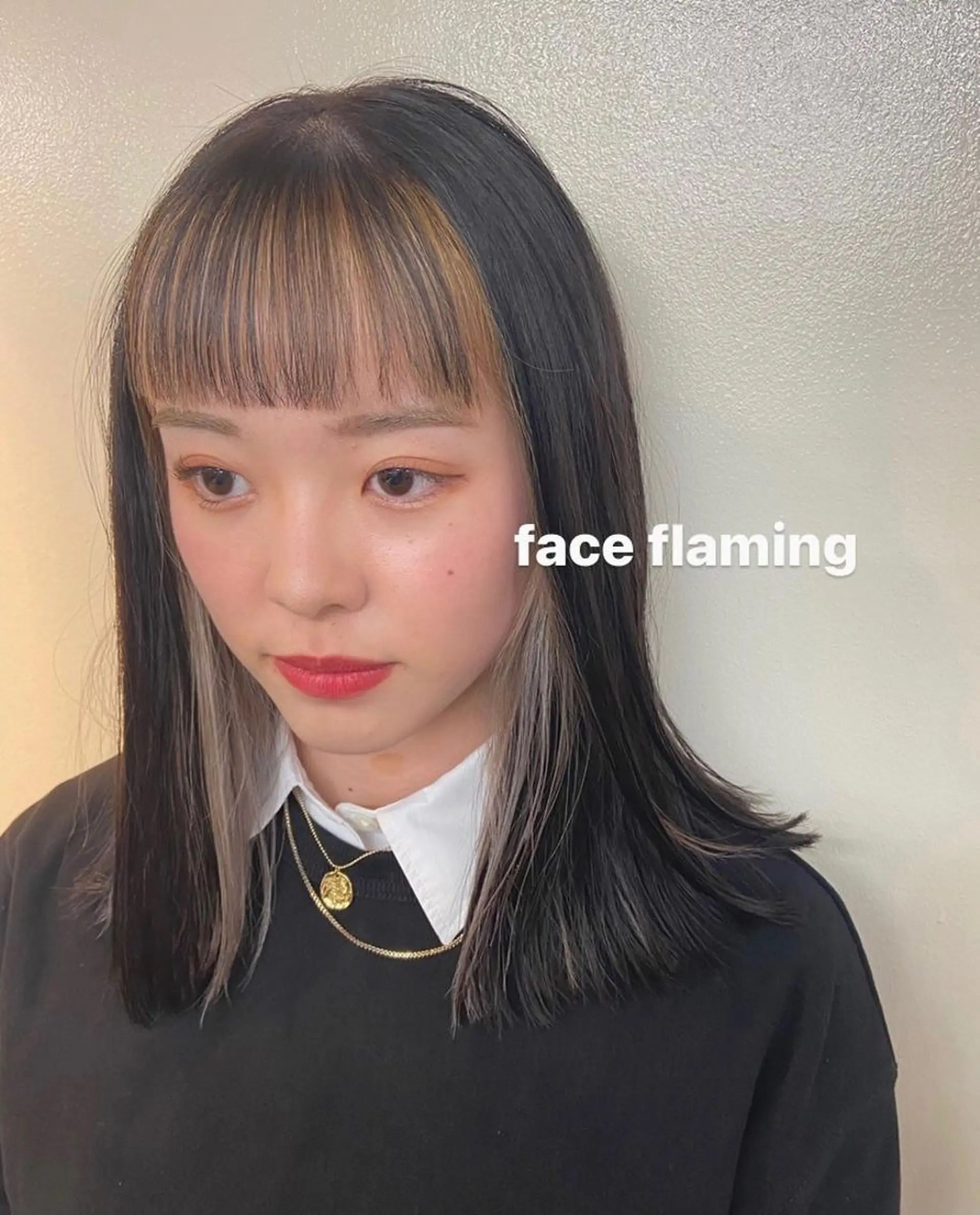 ミディアム カラー ミストバング  フェイスフレーミング OAK  恵比寿所属・🌞ショートヘア🌝 江連露美🌛のヘアスタイル