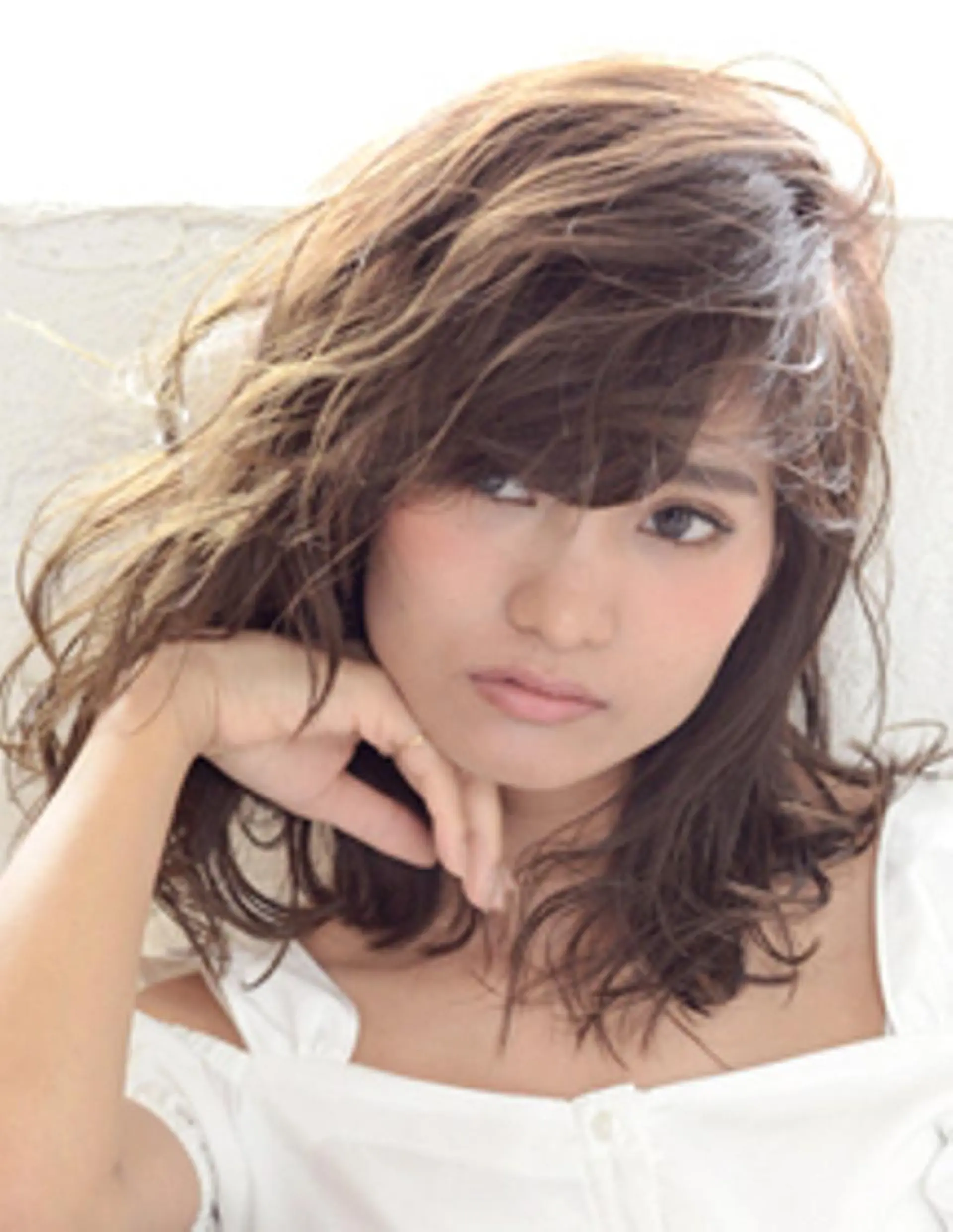 セミロング ヘアカラー トリートメント EARTH検見川浜 鈴木学のヘアスタイル