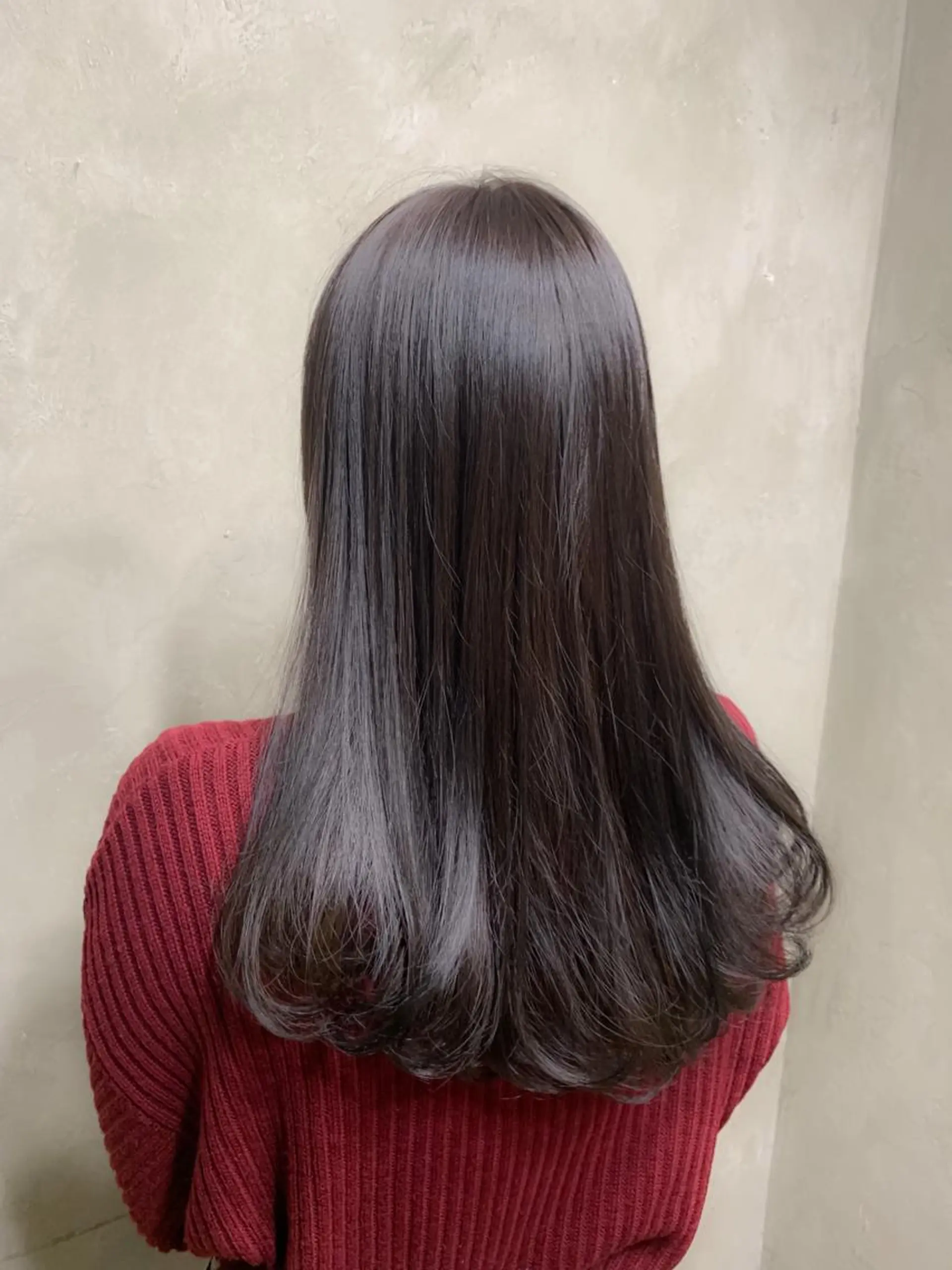 ロング カラー パーマ アッシュ 🌈髪質改善💕 縮毛矯正✨青木まで✨のヘアスタイル