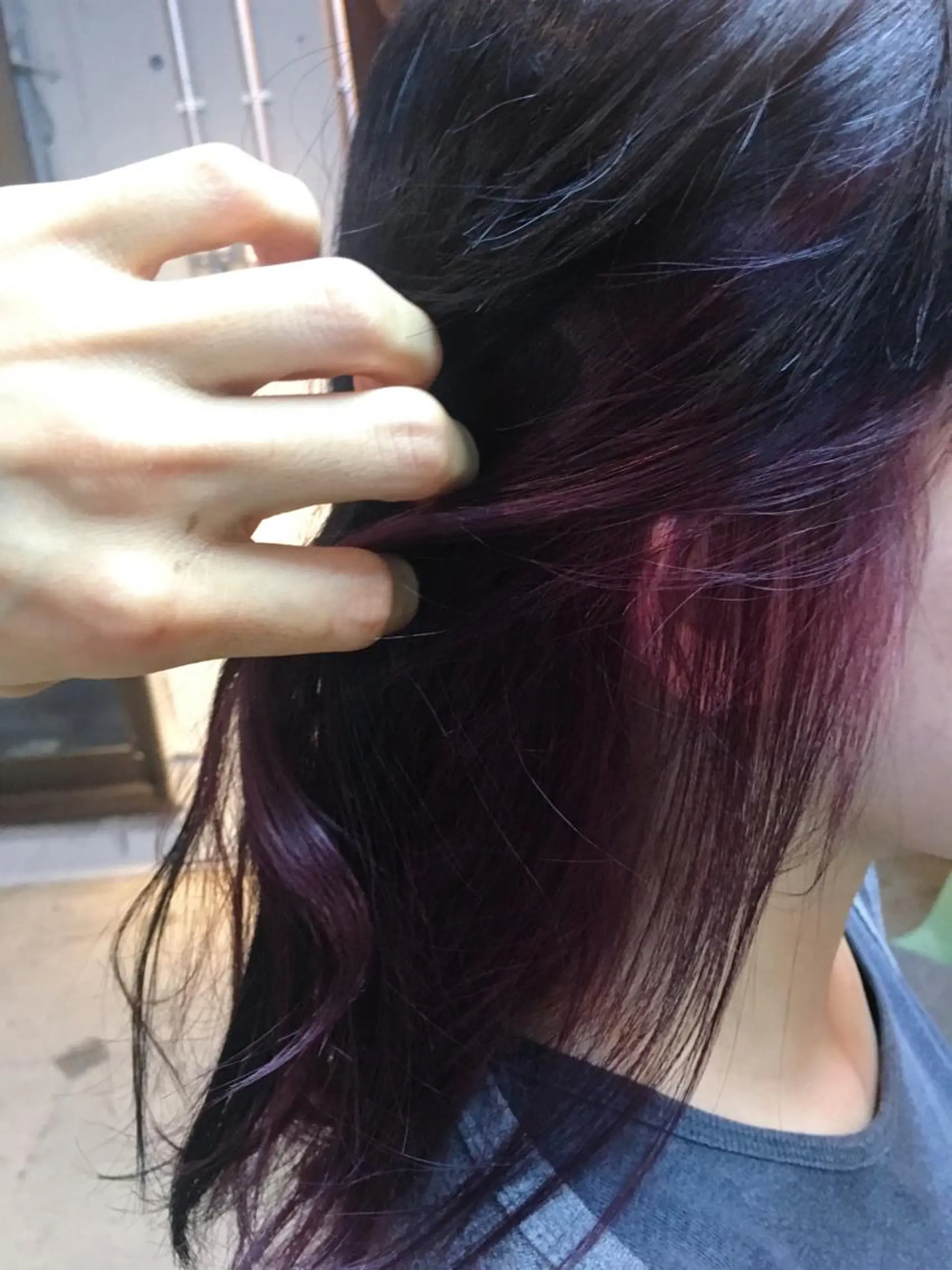 セミロング カラー 黒髪 ピンクカラー ヘアカラー トリートメント 代表 中島貴志のヘアスタイル