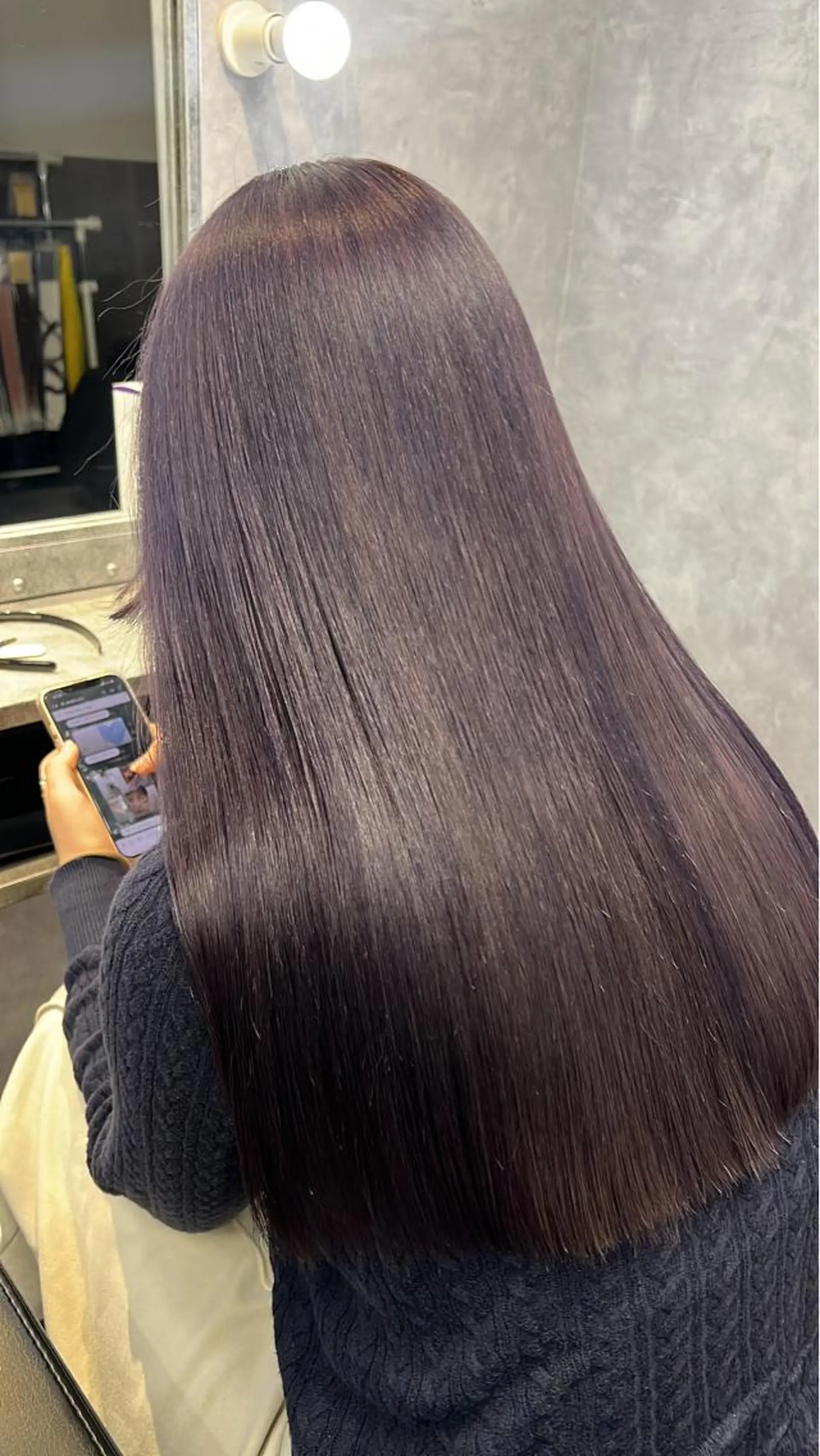 ミディアム カラー mimiiy梅田 中崎町ハイトーンのヘアスタイル