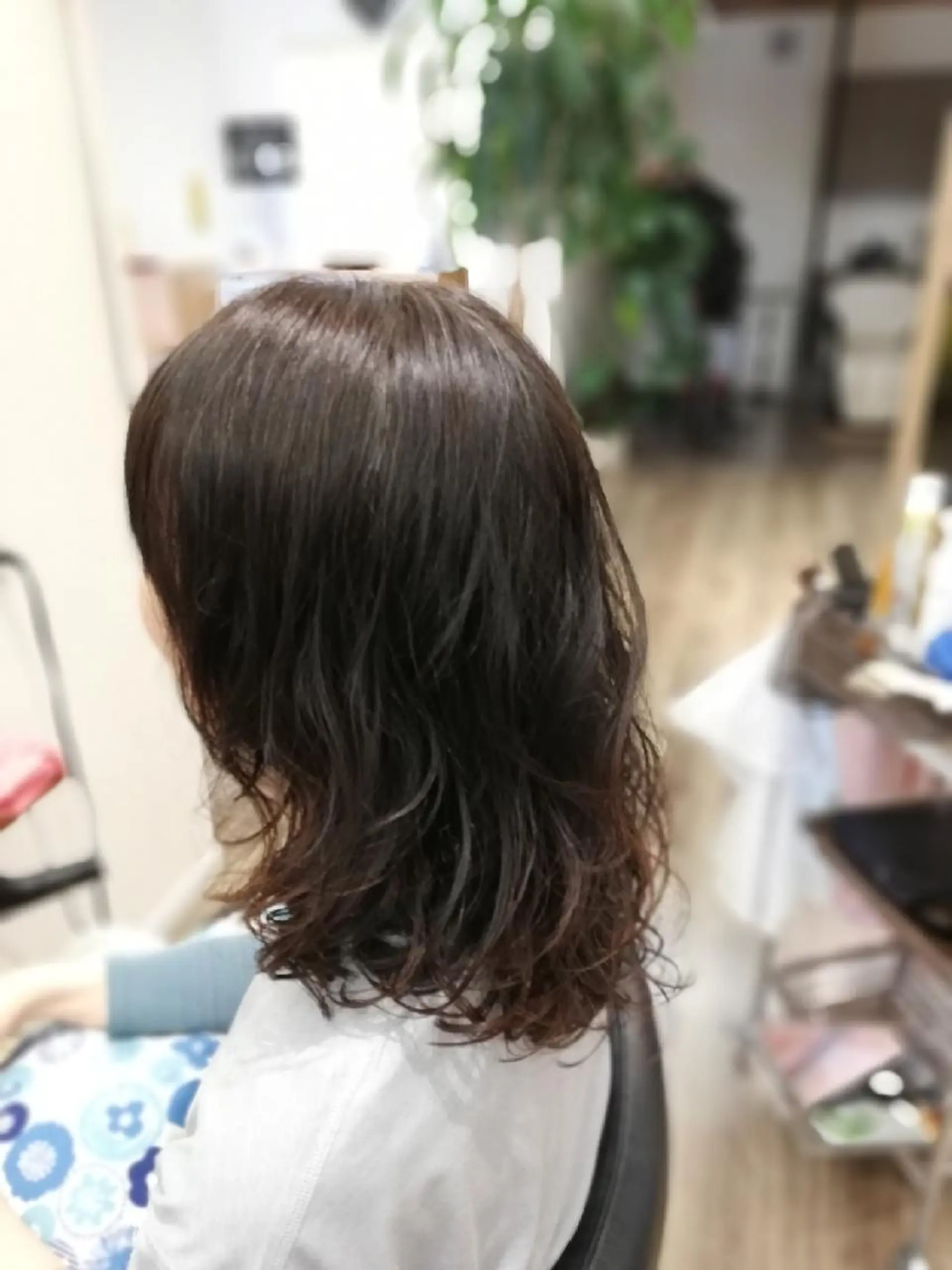 セミロング パーマ カット パーマ 北林 弘展のヘアスタイル