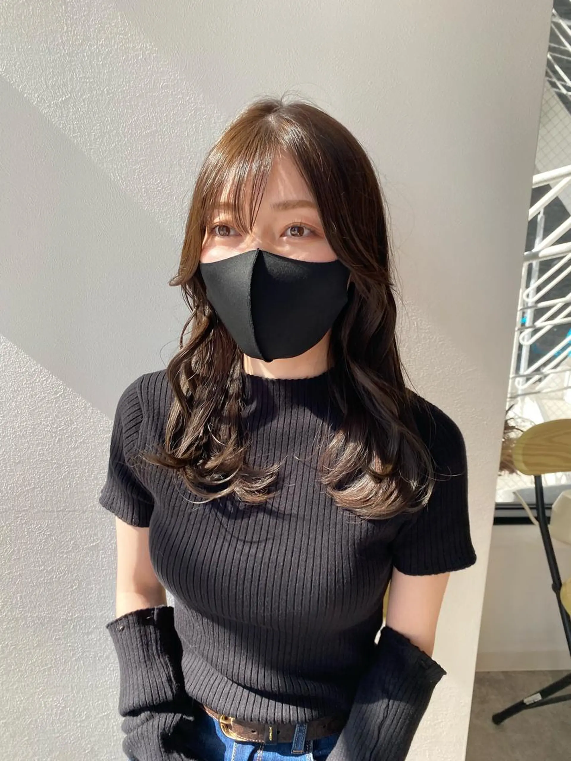 セミロング カラー 透明感カラー グレージュ オスズ 🎀´-のヘアスタイル