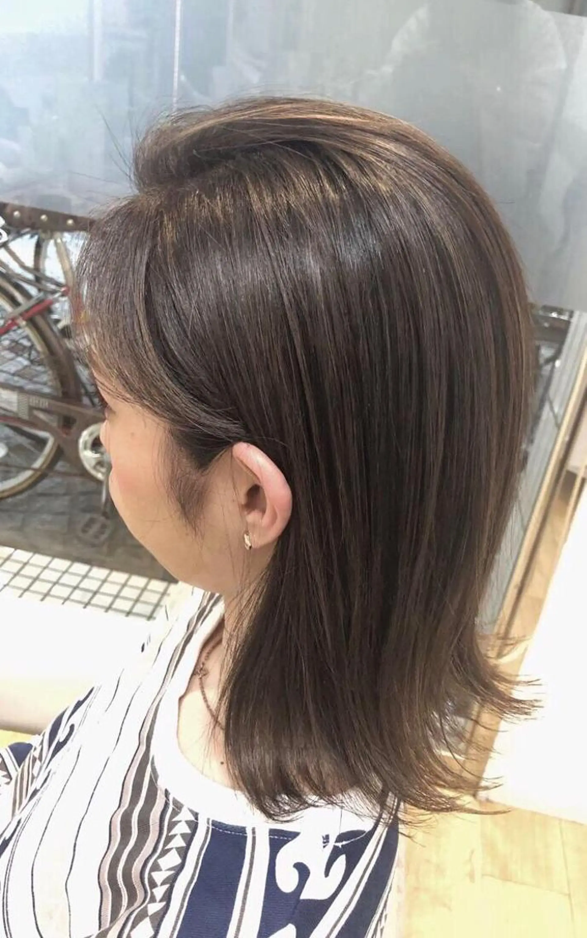 ミディアム 失敗しないパーマ 赤塚雄輝のヘアスタイル