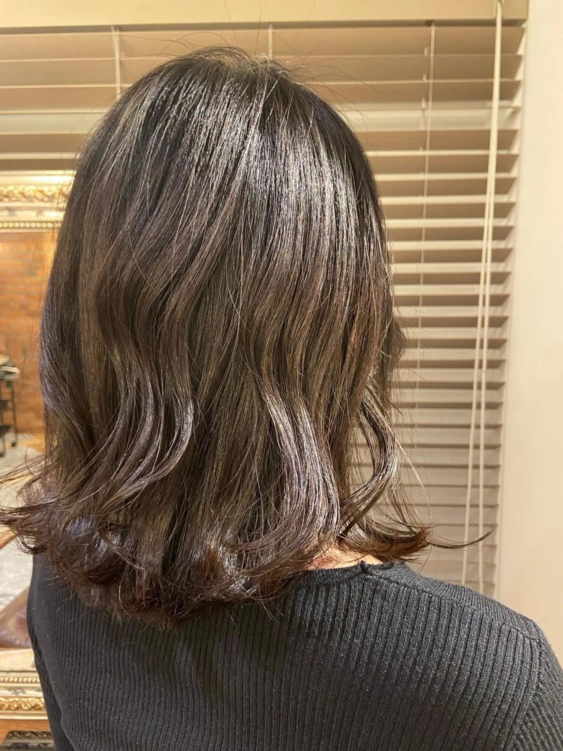 ミディアム 切りっぱなしボブ ボブ 滝口 江梨🔅のヘアスタイル