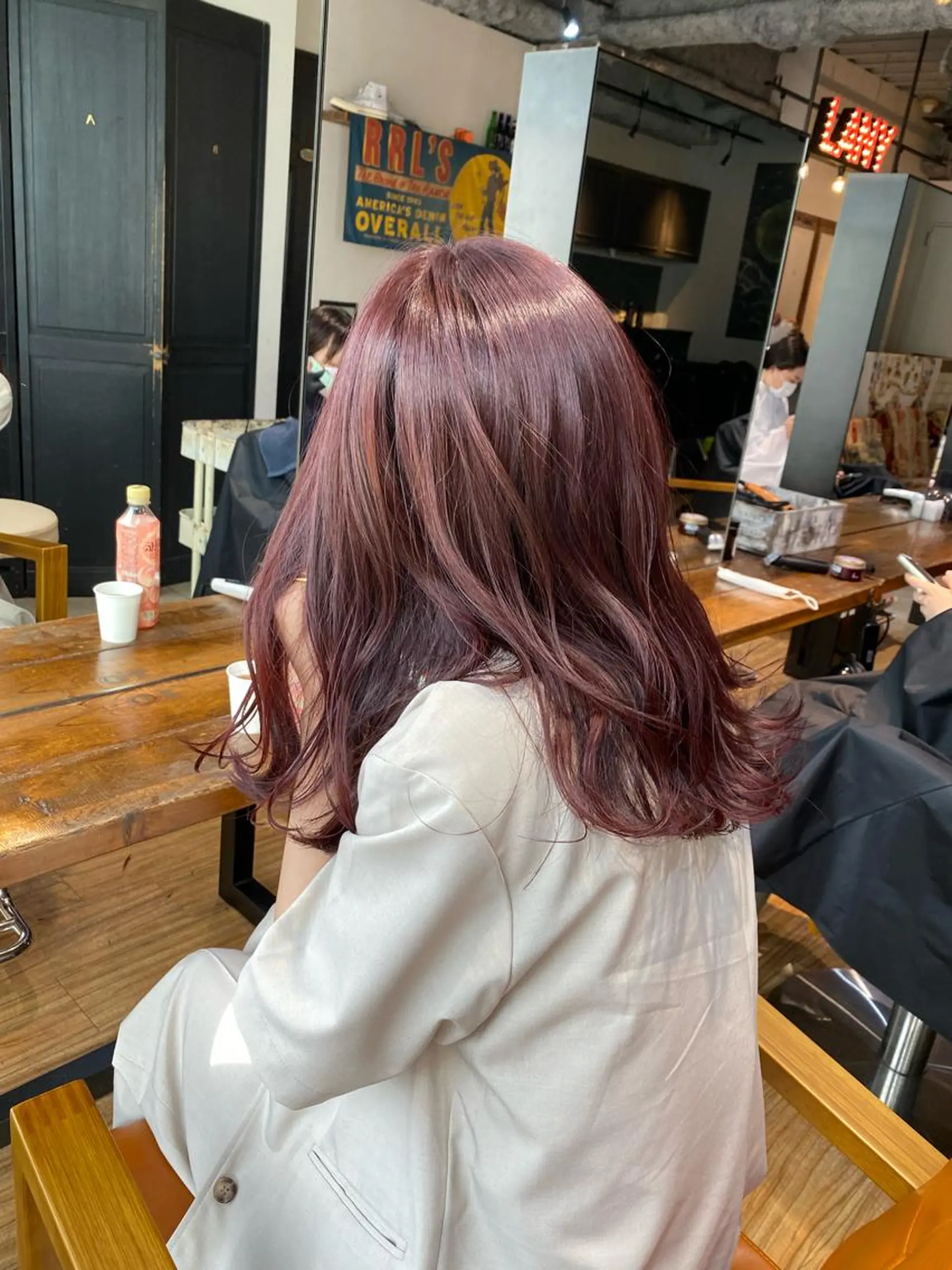 セミロング ヘアカラー トリートメント レイヤーカット🫧 ／髪質改善✨TOWAのヘアスタイル