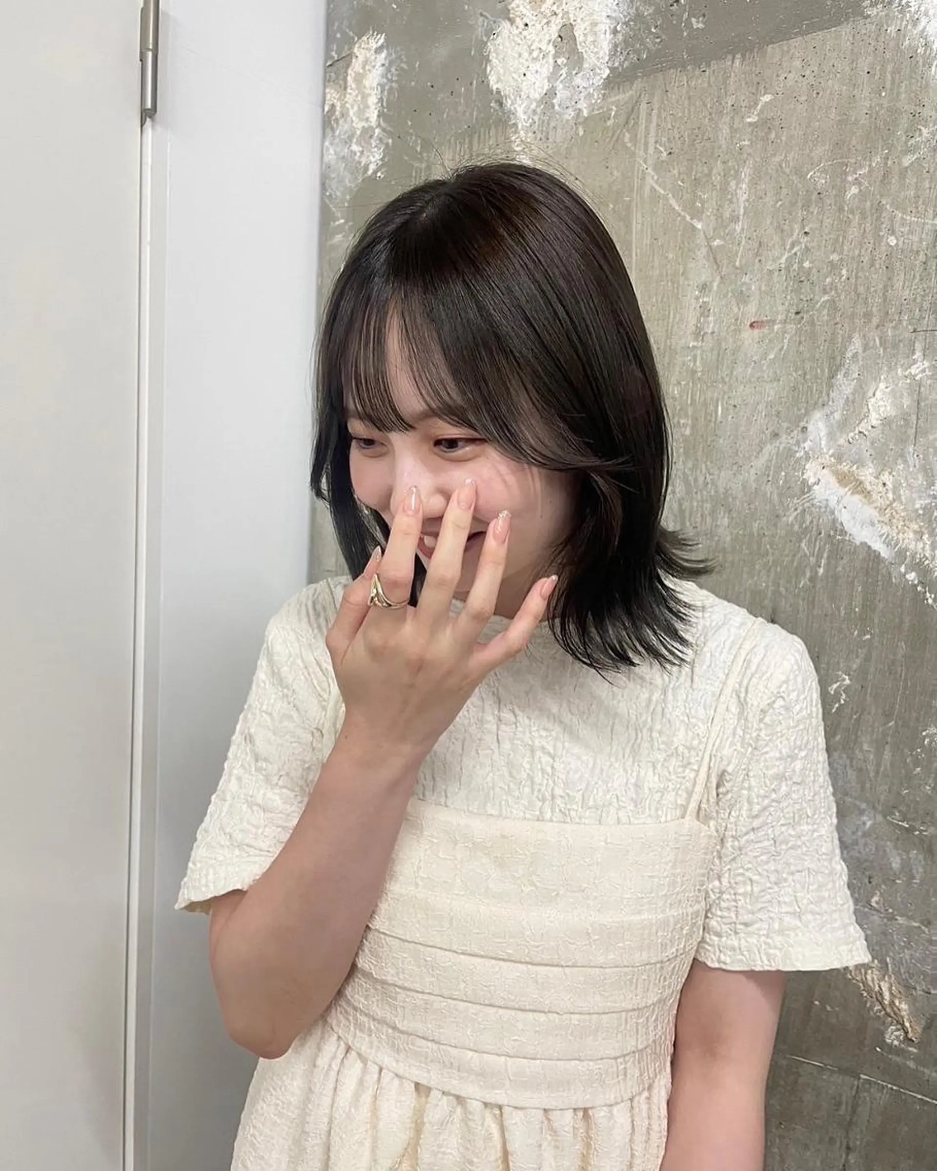 ミディアム カラー カット ヘアカラー トリートメント 韓国/ボブ/まつパ 🩰aikaのヘアスタイル