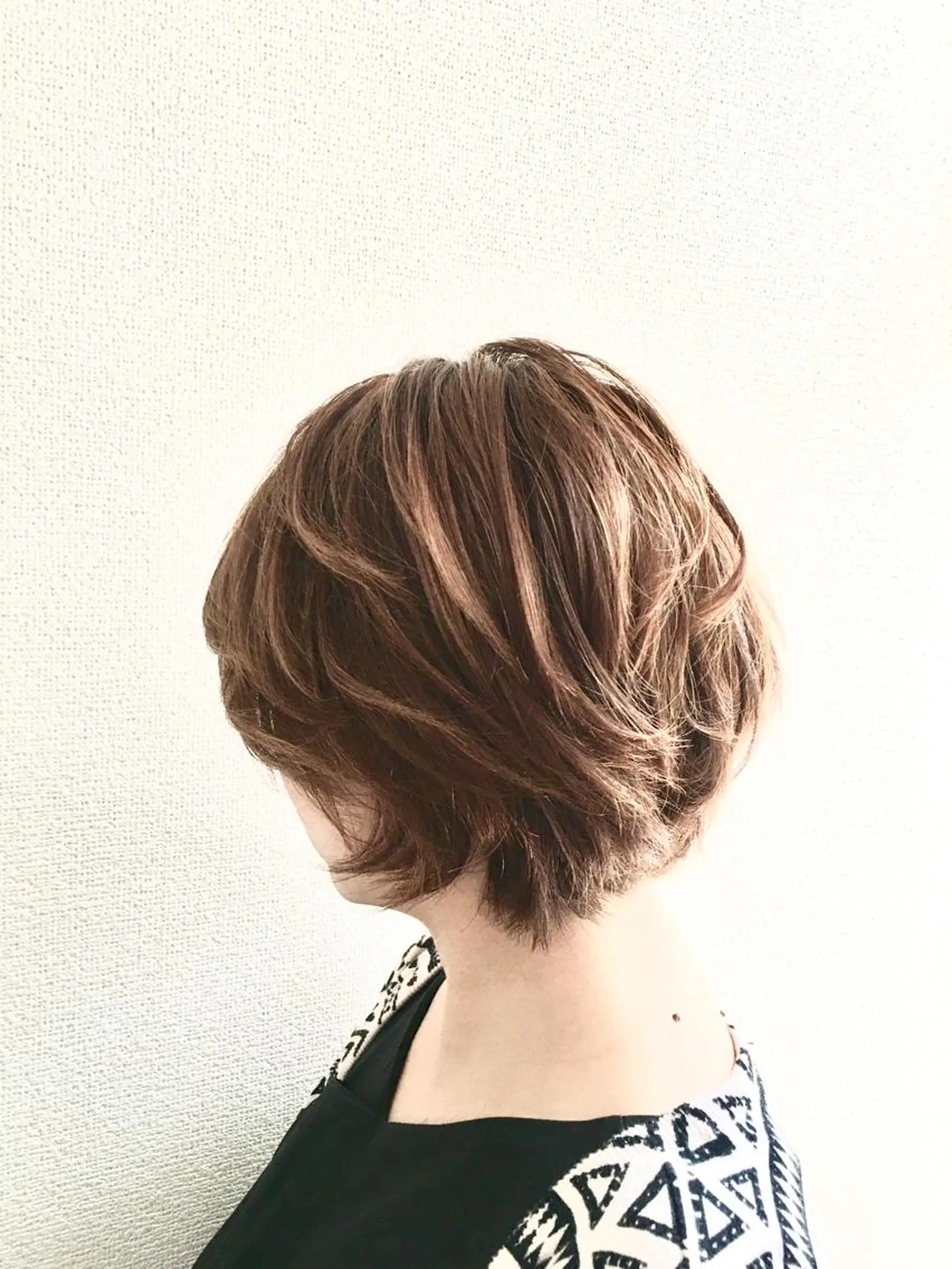 ミディアム 再現性ショートボブ 木又克美のヘアスタイル