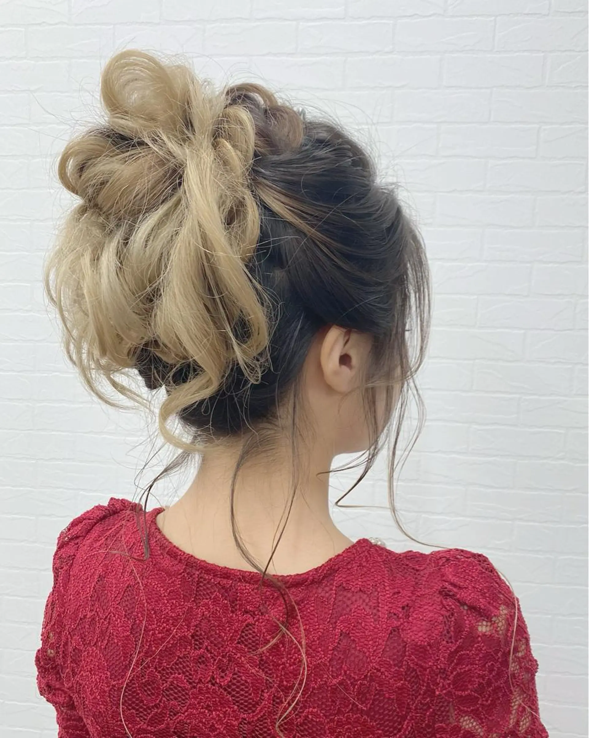 ロング ヘアアレンジ お団子ヘア ヘアセット GRANLUSSO 〜グランルッソ駅前店所属・木口 嘉美のヘアスタイル