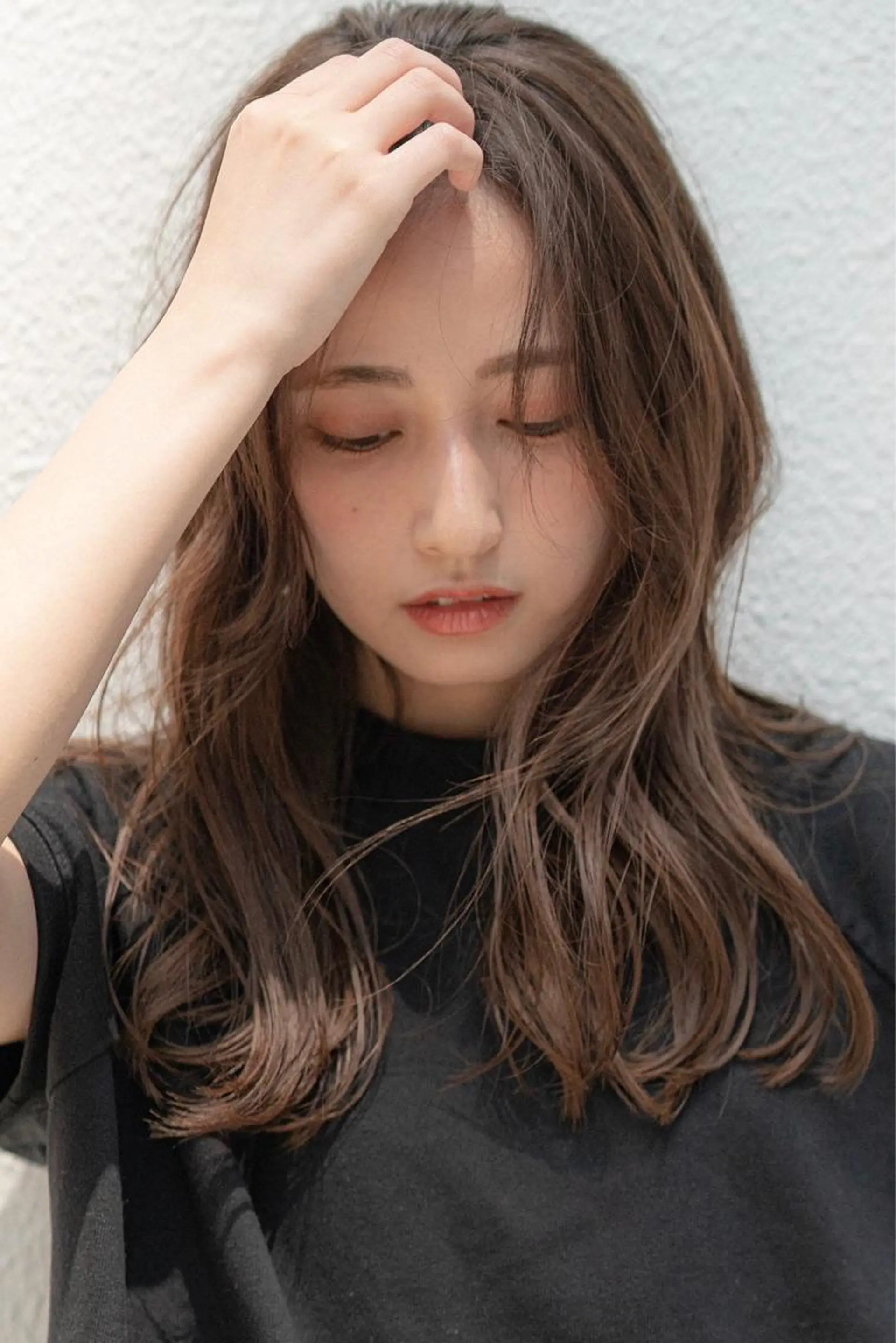 ロング レイヤーカット カット ヘアカラー トリートメント 天神/透明感カラー ツヤ髪/nonokaのヘアスタイル