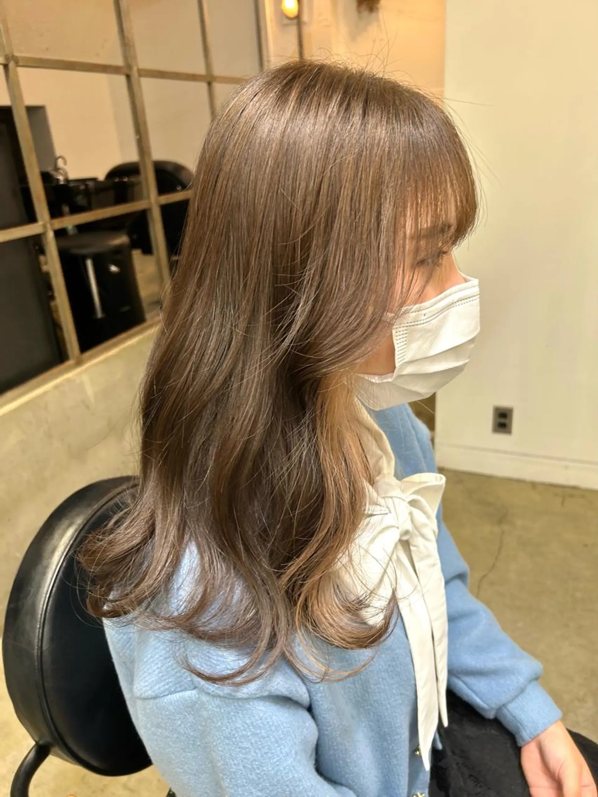 セミロング カラー ヘアアレンジ 🎀暖色カラー🎀 ♡yurika♡のヘアスタイル