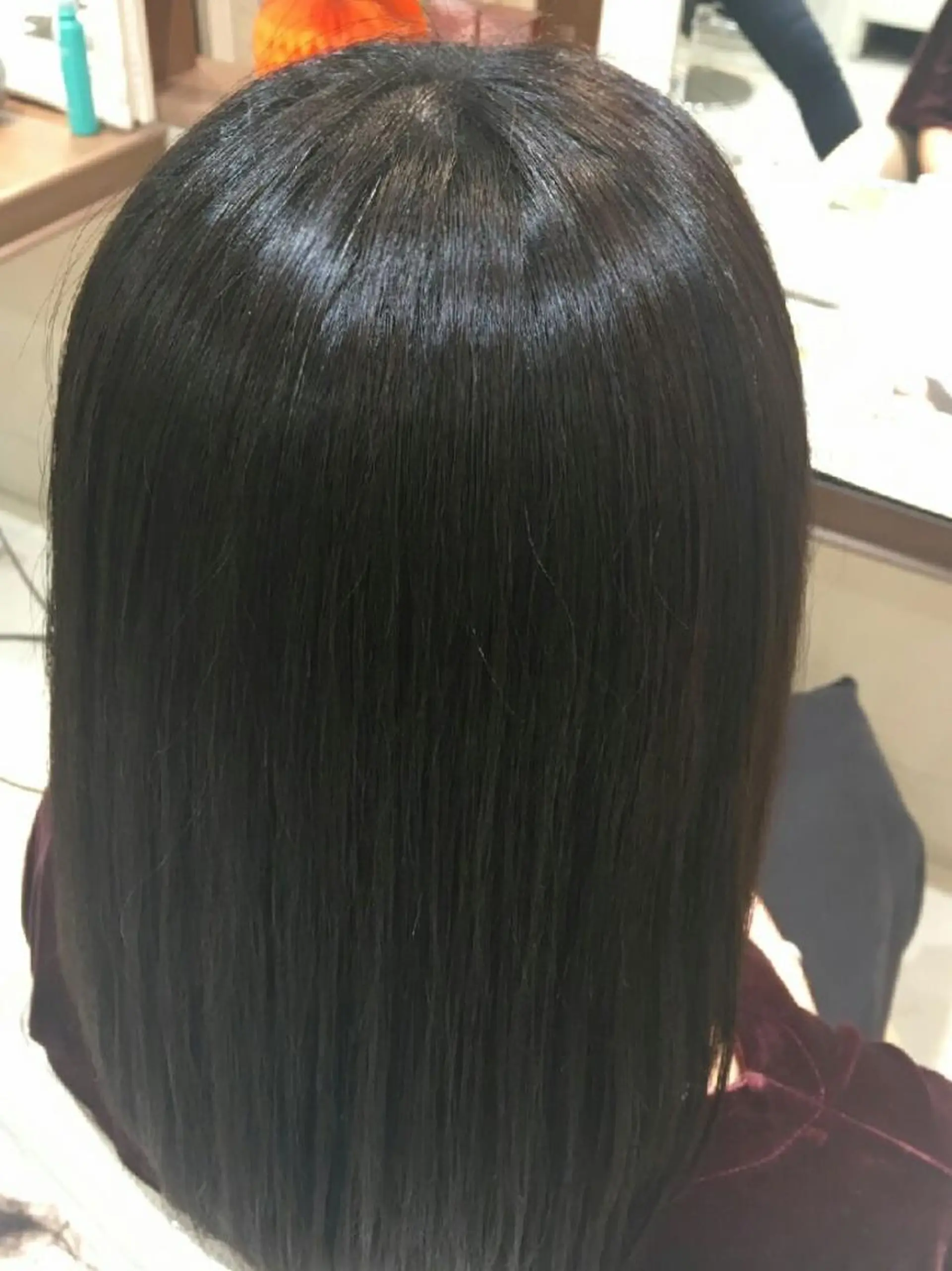 セミロング パーマ 縮毛矯正 縮毛矯正/髪質改善✂ 石川由紀乃のヘアスタイル