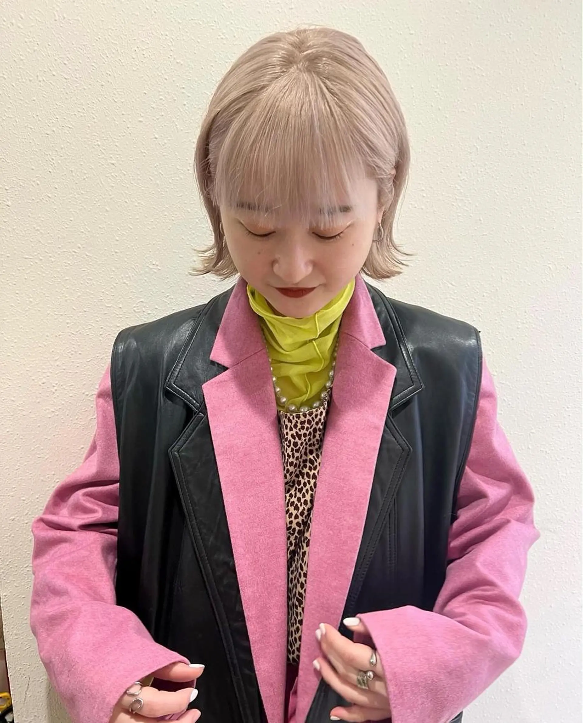 ショート カット ヘアカラー トリートメント ブリーチ/ハイトーン レイヤー/Maanaのヘアスタイル