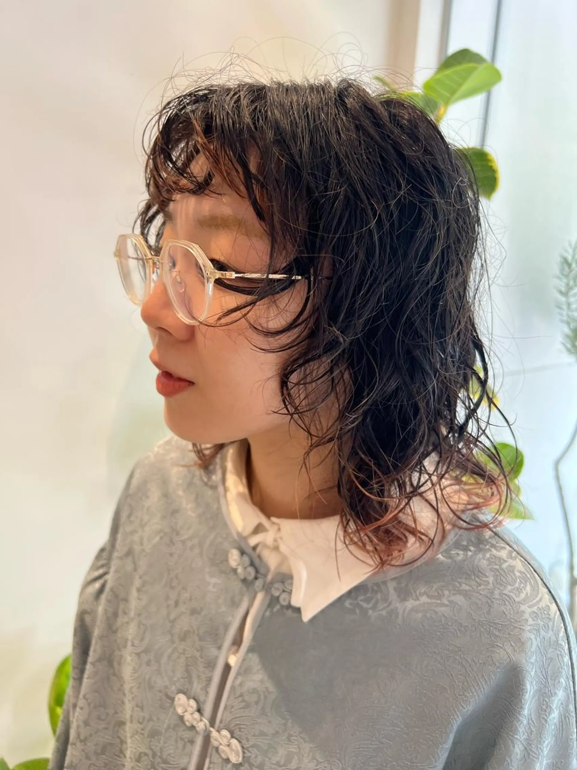 ミディアム ミディアムパーマ ウルフカット パーマ/名古屋パーマ / コデラ ナナホのヘアスタイル