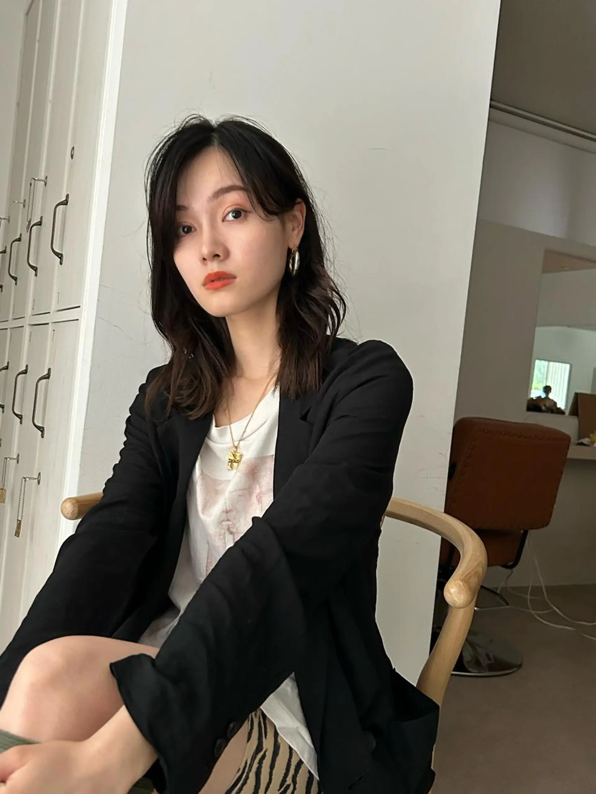 セミロング カラー パーマ メンズヘア/透明感 カラー/ayatoのヘアスタイル