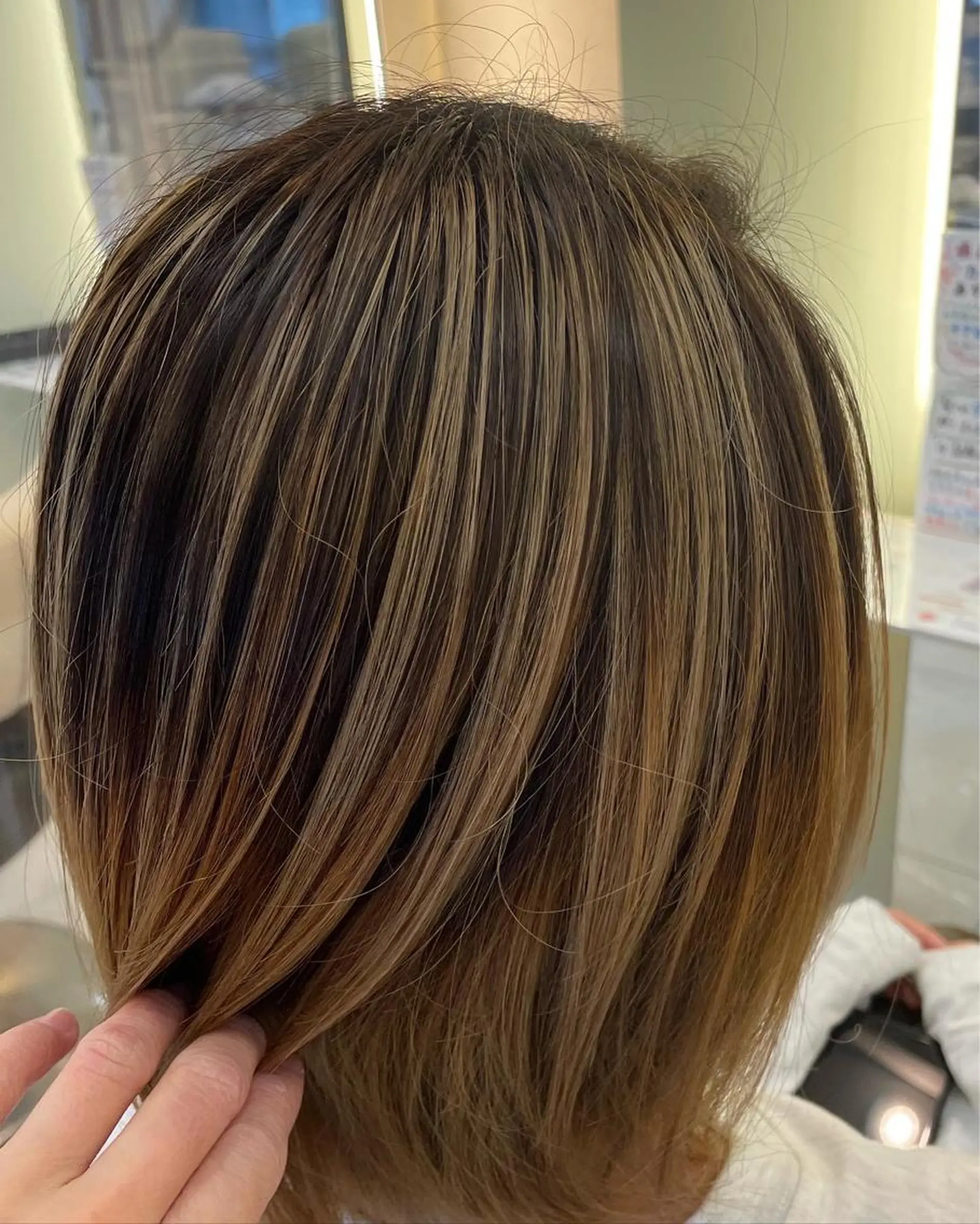 ミディアム カラー ヘアアレンジ ヘアカラー トリートメント リリー /Men's/パーマのヘアスタイル