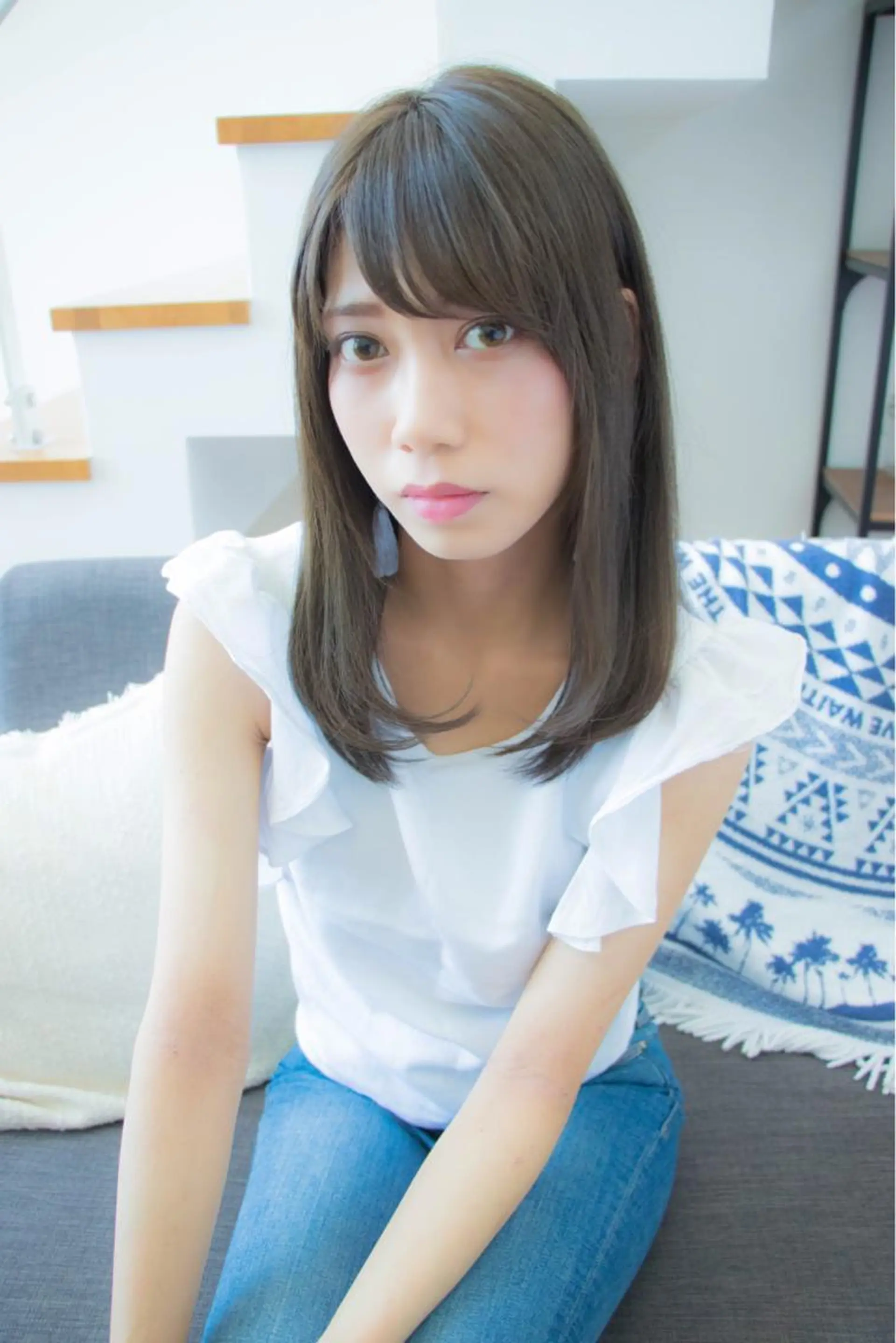 ミディアム アッシュ 代表山口ひな 髪質改善のプロのヘアスタイル