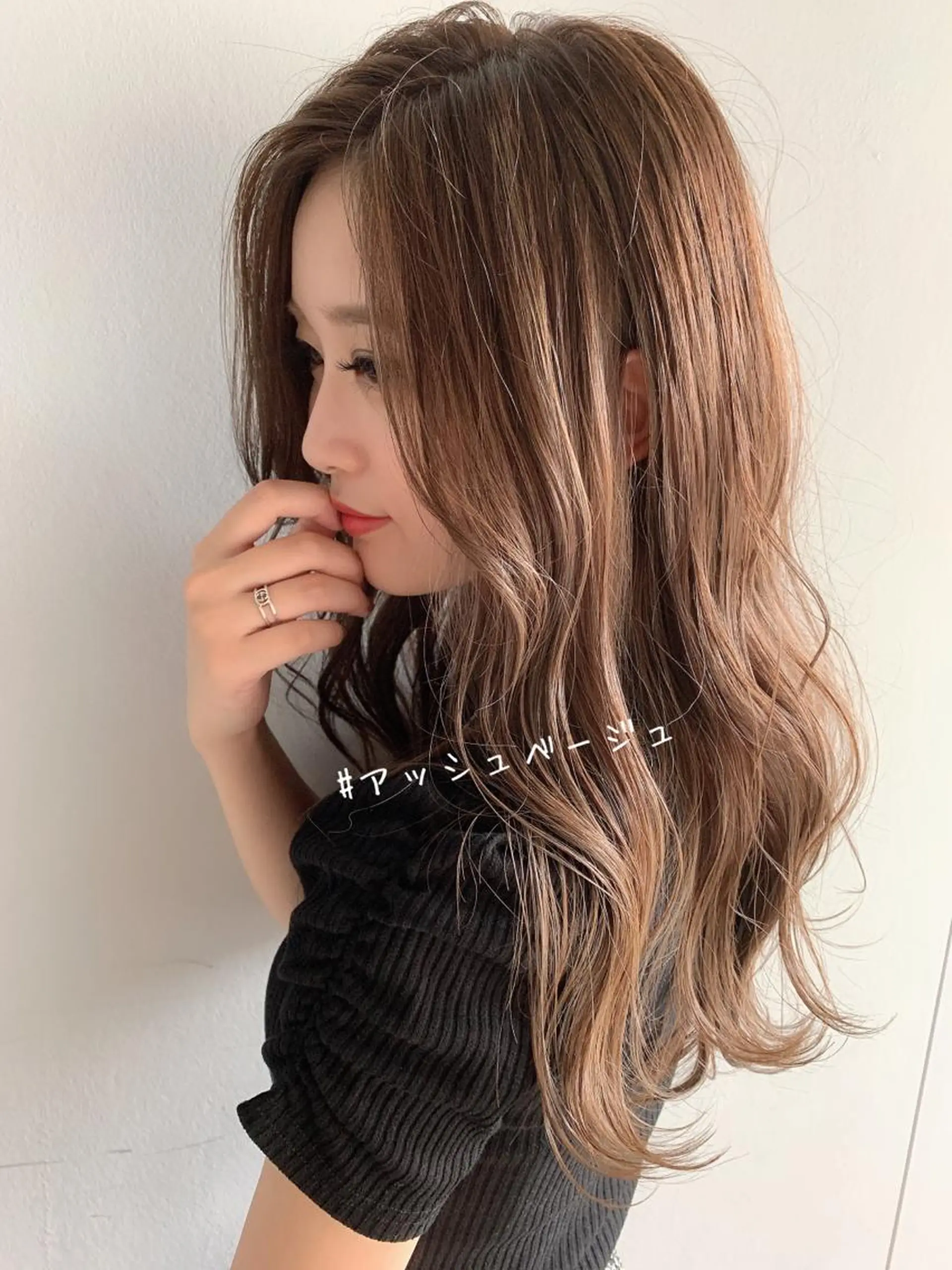 ロング カラー ヘアカラー 髪質改善will hairdesignのヘアスタイル