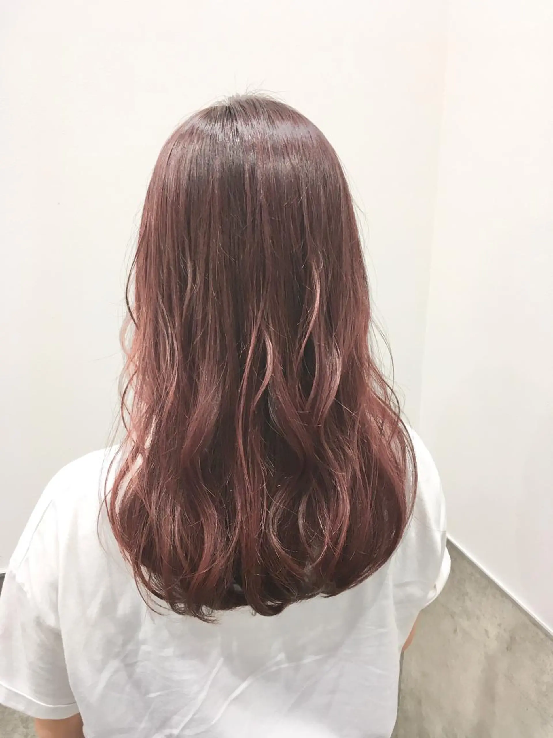 ロング カラー ベージュカラー ピンクカラー ピンクベージュ ヘアカラー トリートメント ヘッドスパ ヘアセット go today shaire salon 本店所属・yoshi ☆のヘアスタイル