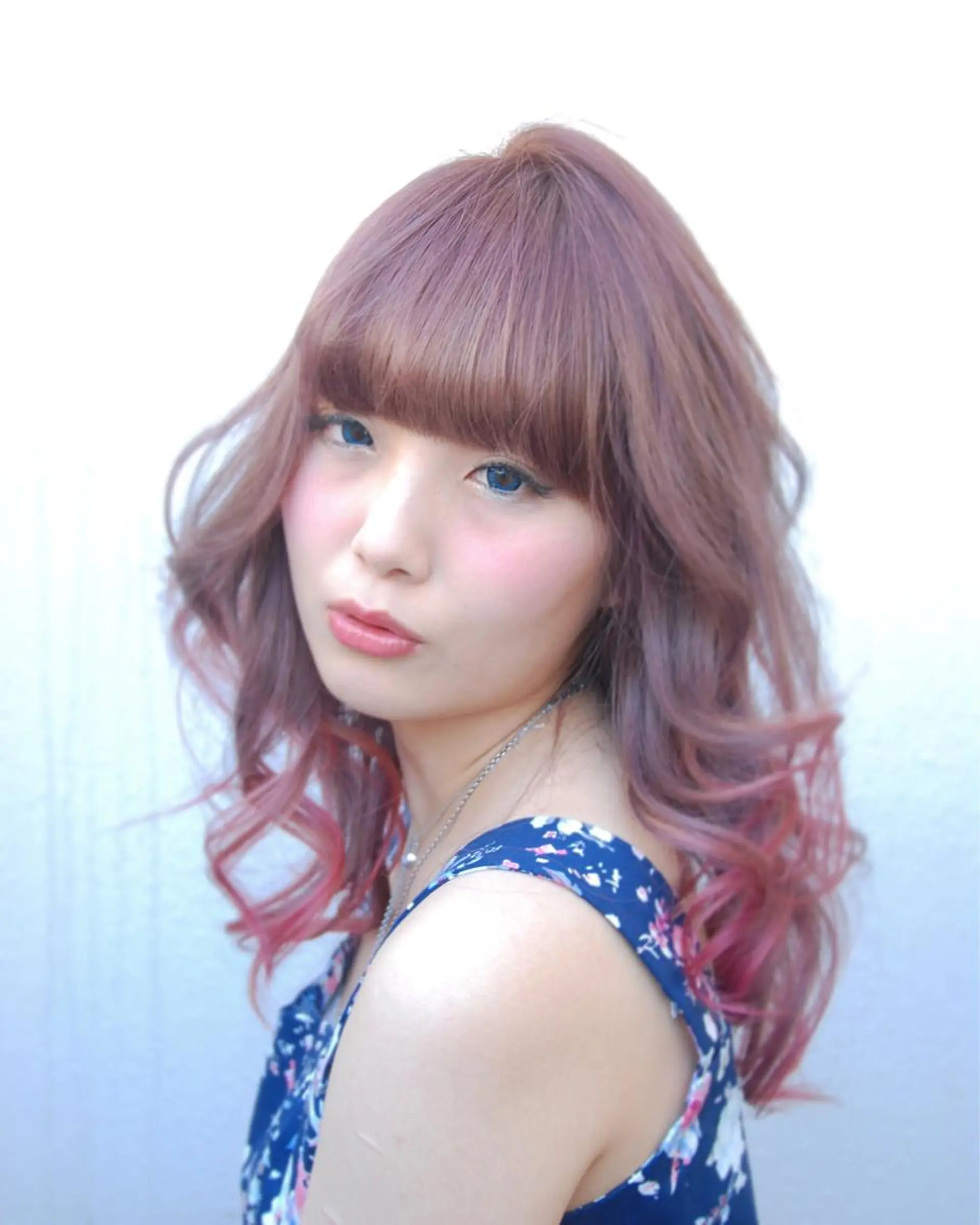 カラー ダブルカラー グラデーションカラー ピンクカラー インナーカラー/天神 ブリーチ/吉田のヘアスタイル