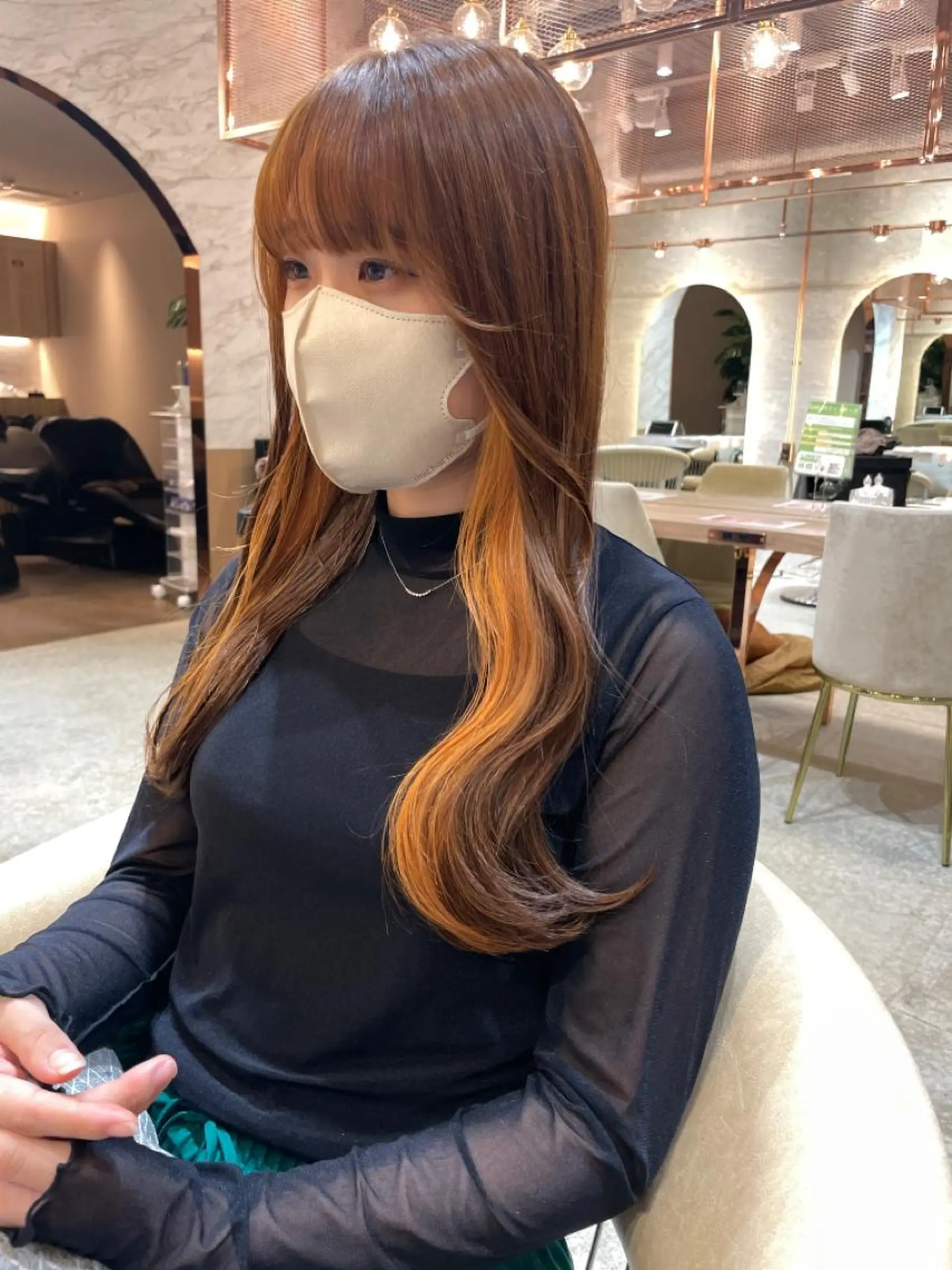 ロング ヘアカラー トリートメント レイヤー/韓国ヘア 縮毛矯正🫧鈴木颯のヘアスタイル