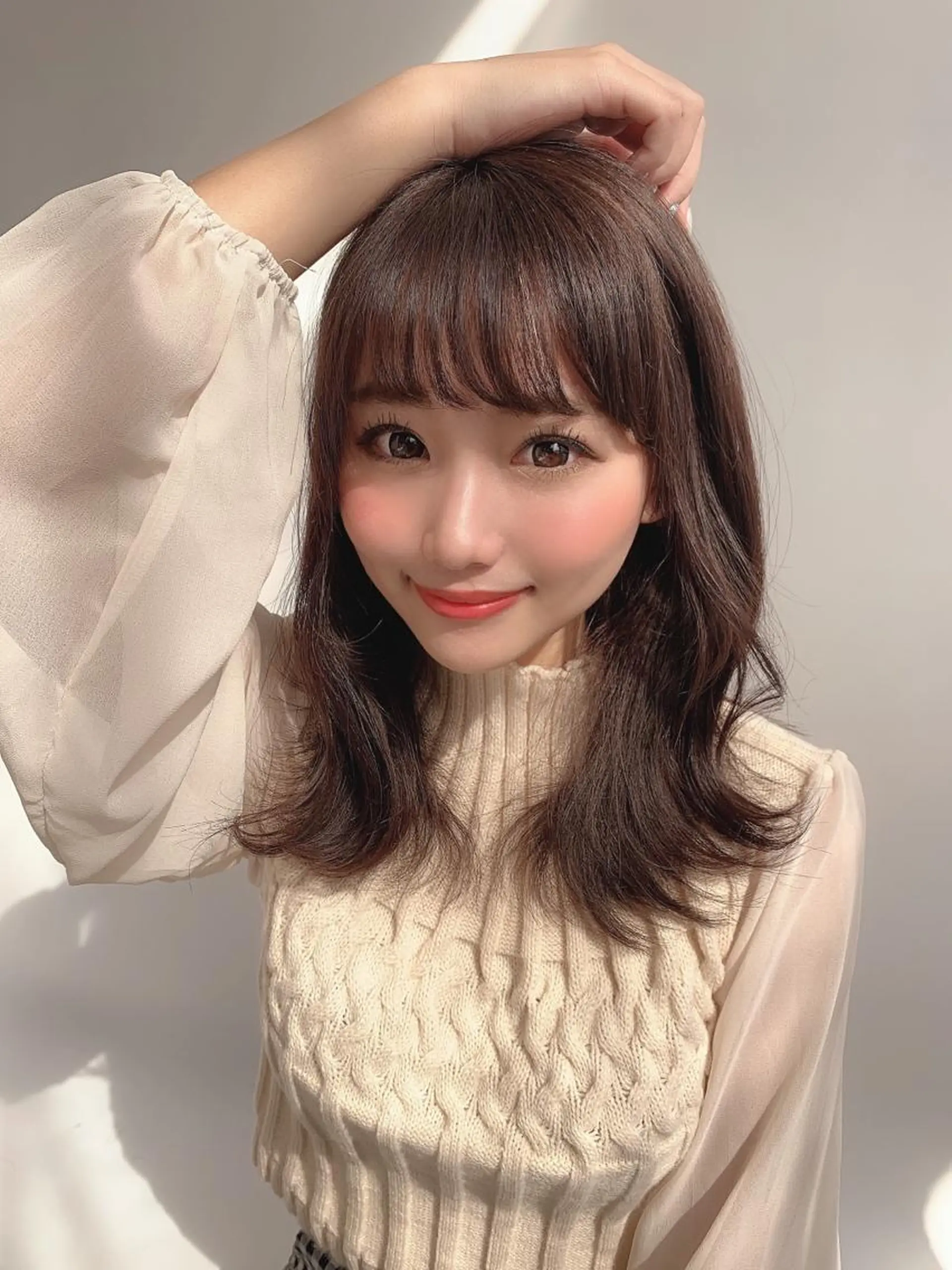 ミディアム カラー バレイヤージュ ブリーチ ケアブリーチ ダブルカラー ハイライトカラー カット ヘアカラー トリートメント 新宿✨顔周りカット 韓国ヘア/坂本亜裟海のヘアスタイル