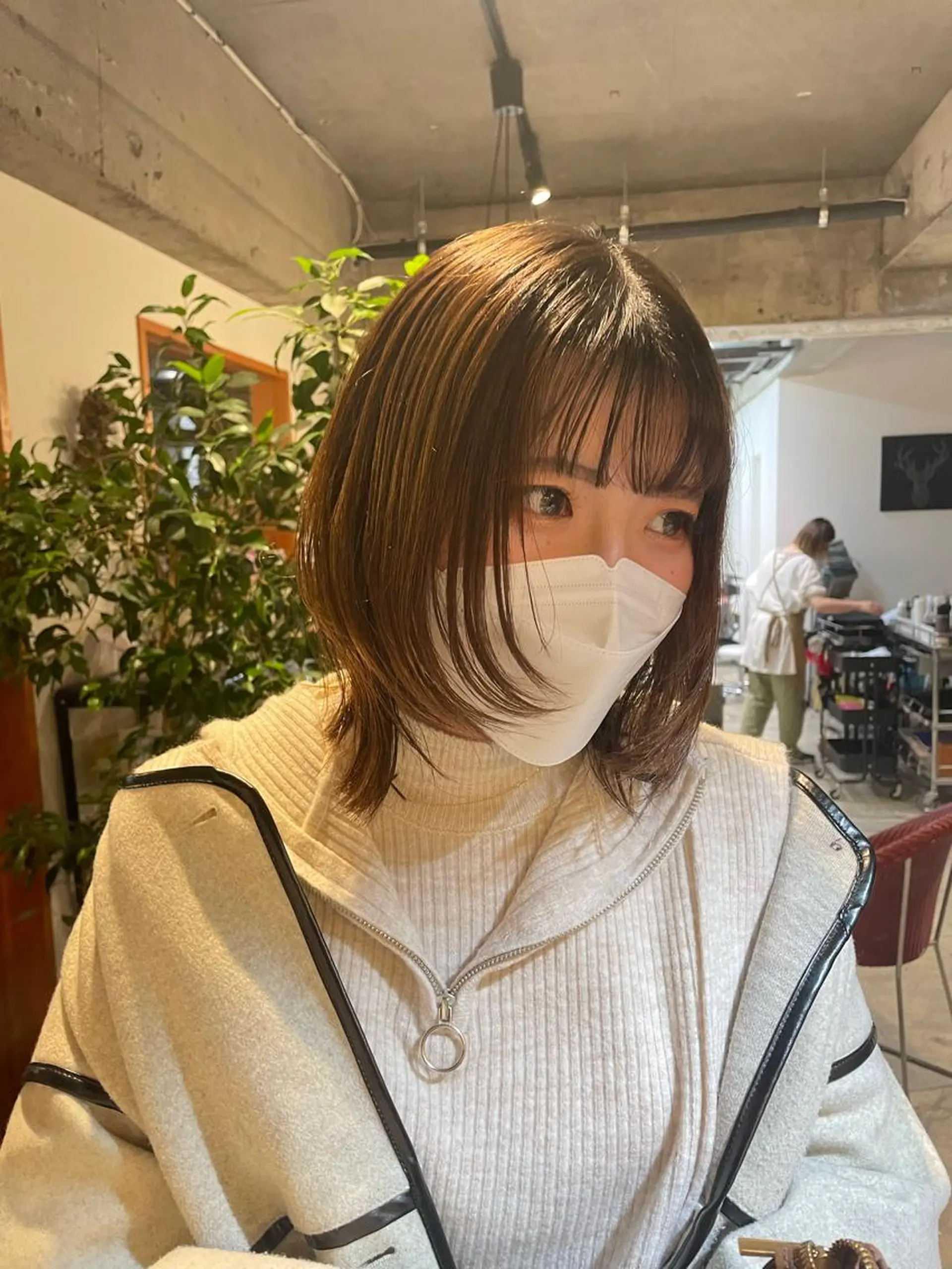 ミディアム ‪ ヘアーラボ ハチHAIR RABO HACHI所属・高山 妃のヘアスタイル