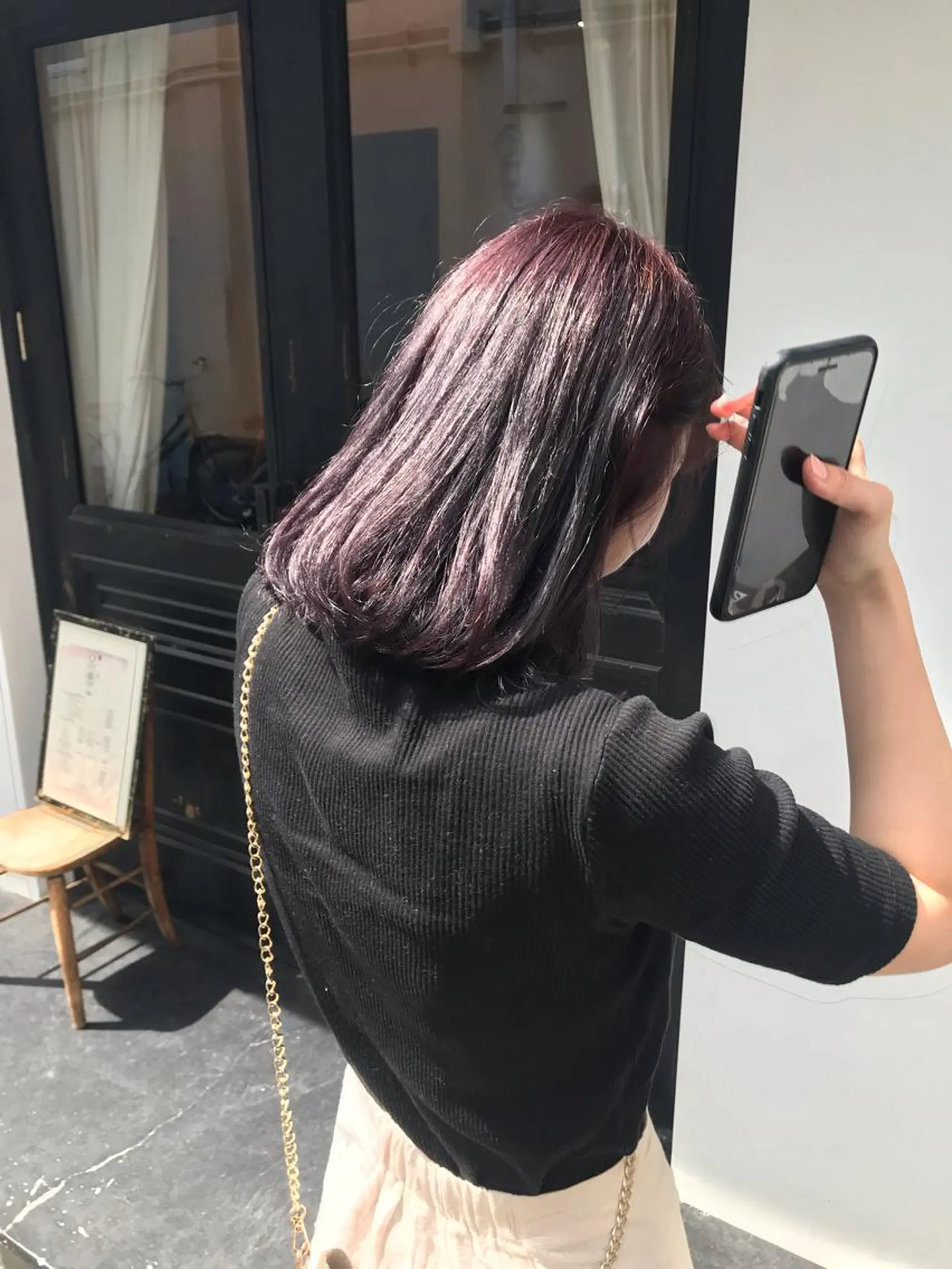 ミディアム カラー tonari 梅田、中崎町のヘアスタイル