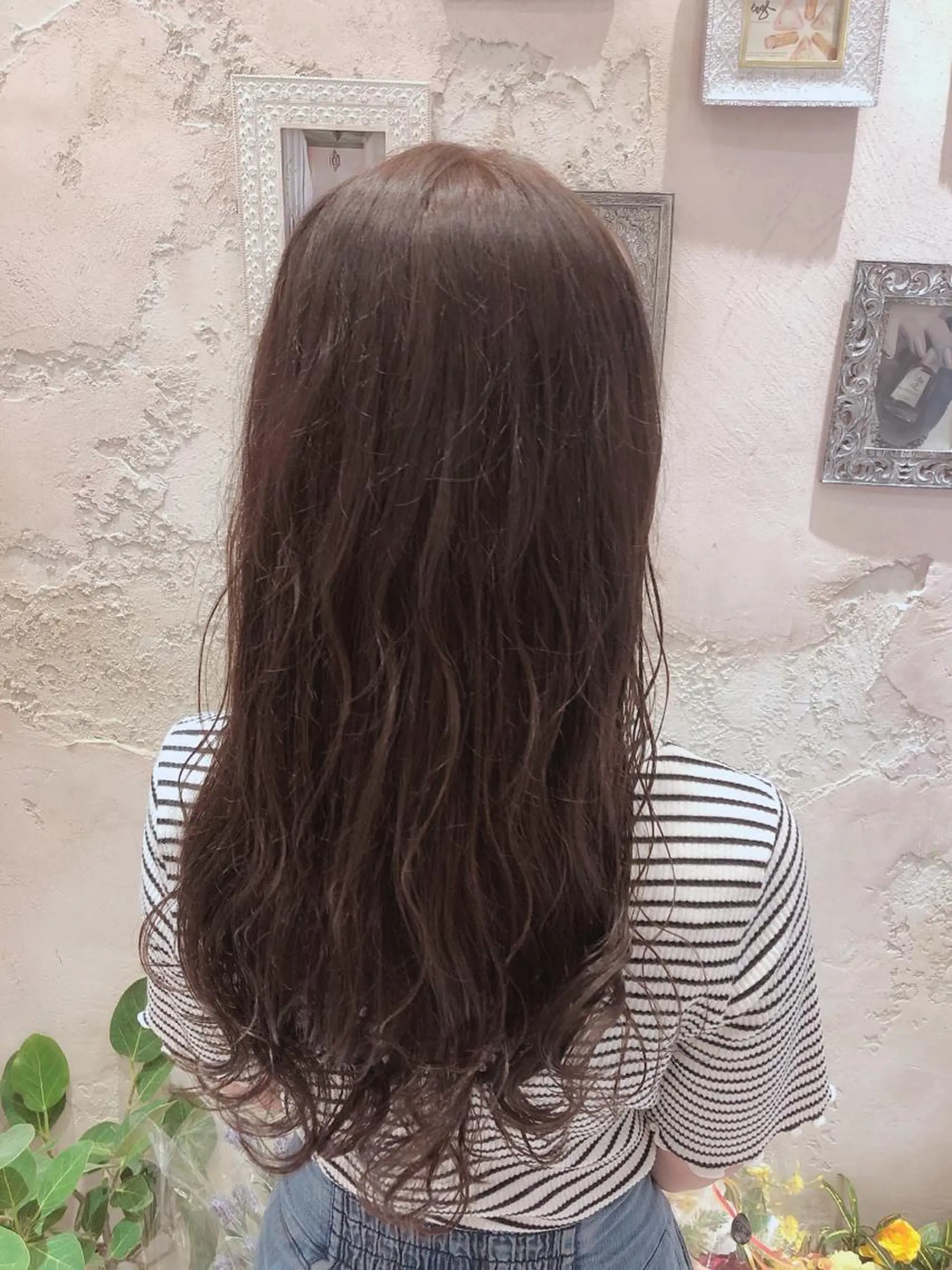 ロング カット ヘアカラー トリートメント 代表山口ひな 髪質改善のプロのヘアスタイル